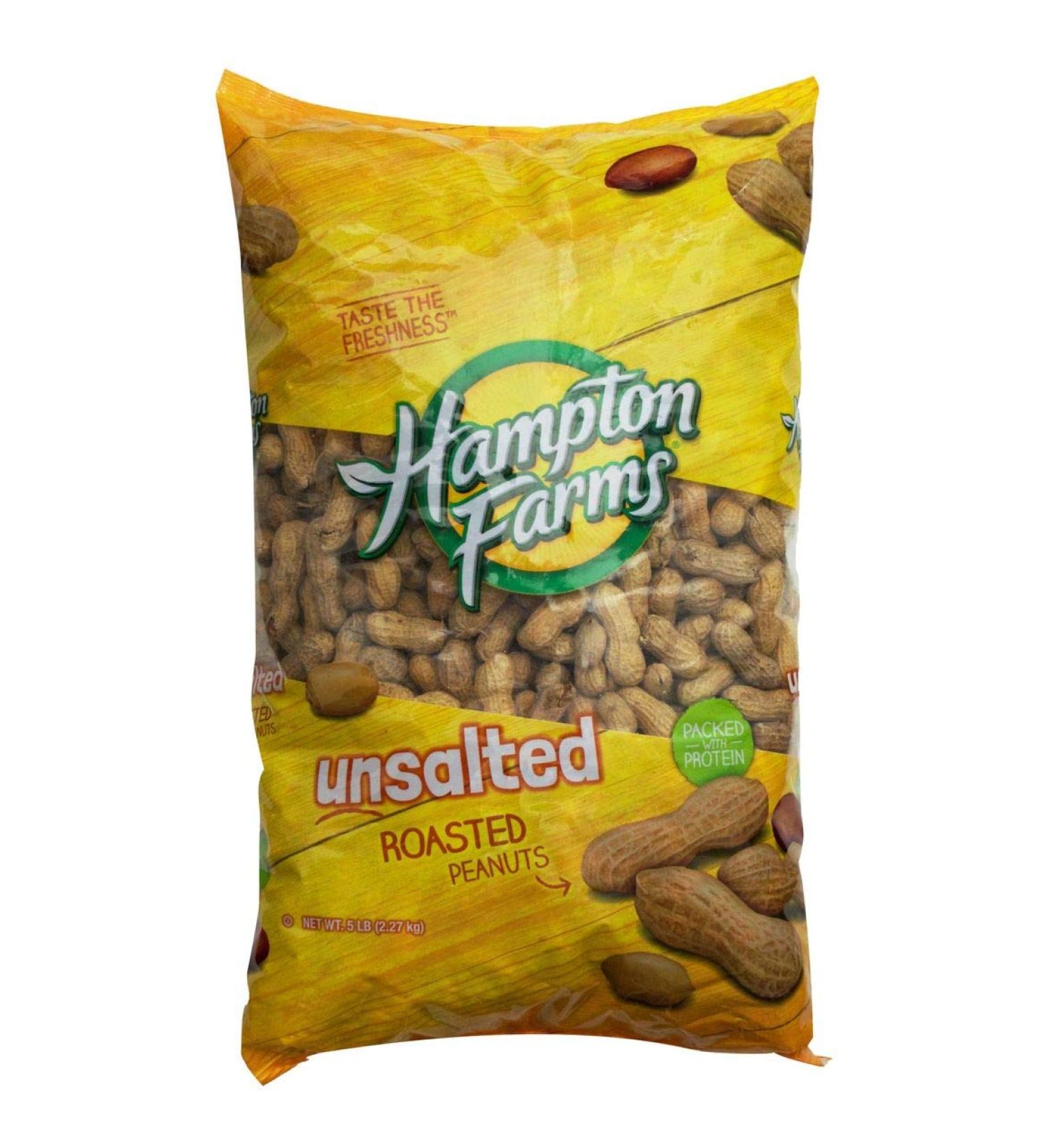 Product of Hampton Farms Unsalted Roasted In-Shell Peanuts 5 lbs. [Biz Discount