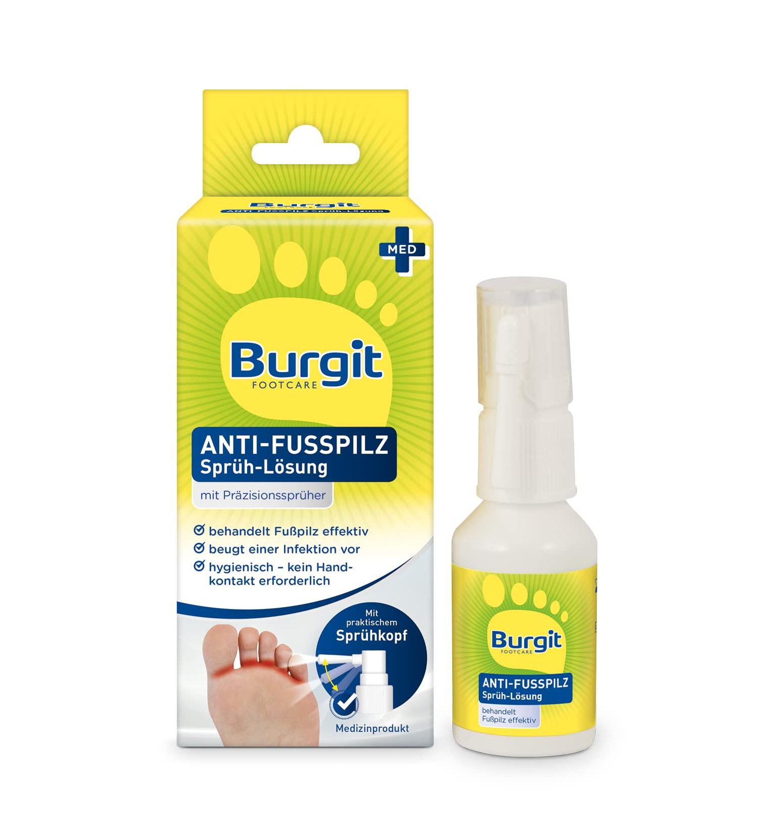Burgit Anti-Athlete's Foot Spray Solution 25ml - Fast & Effective Treatment for Athlete's Foot - Shop Now! - Buy Online on GoSupps.com
