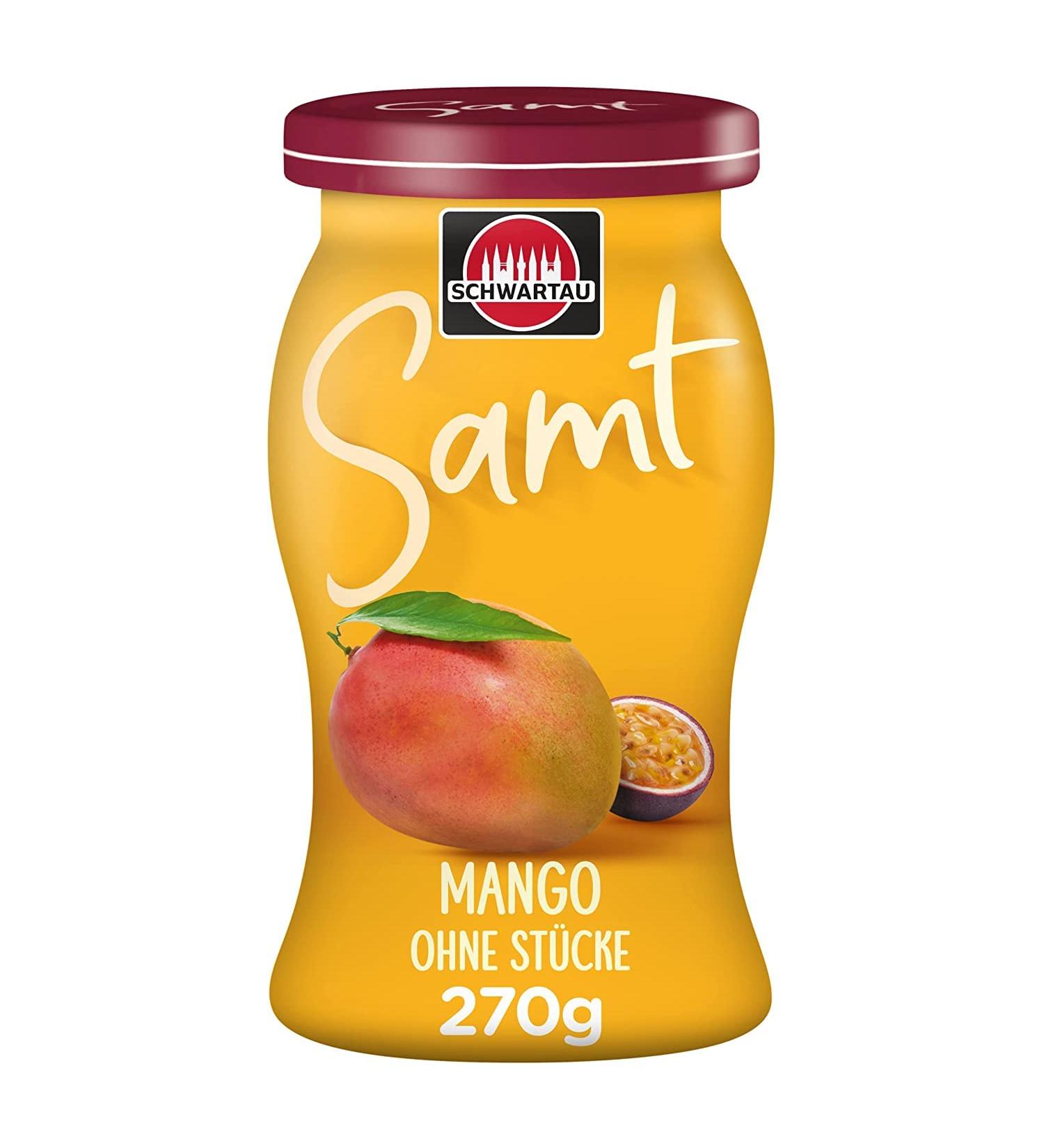 Schwartau Samt Mango Fruit Spread - Seedless & Smooth - 270g Pack - International Shipping Available - Buy Online on GoSupps.com