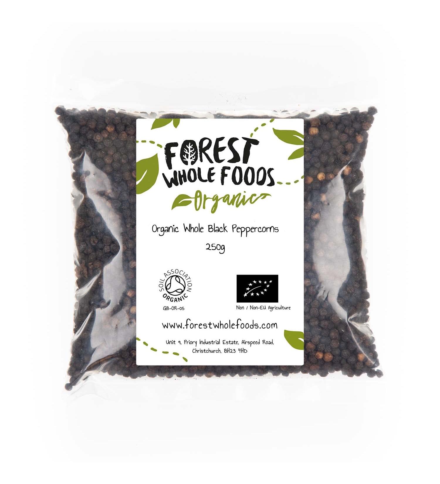 Forest Whole Foods - Organic Whole Black Peppercorns (250g)