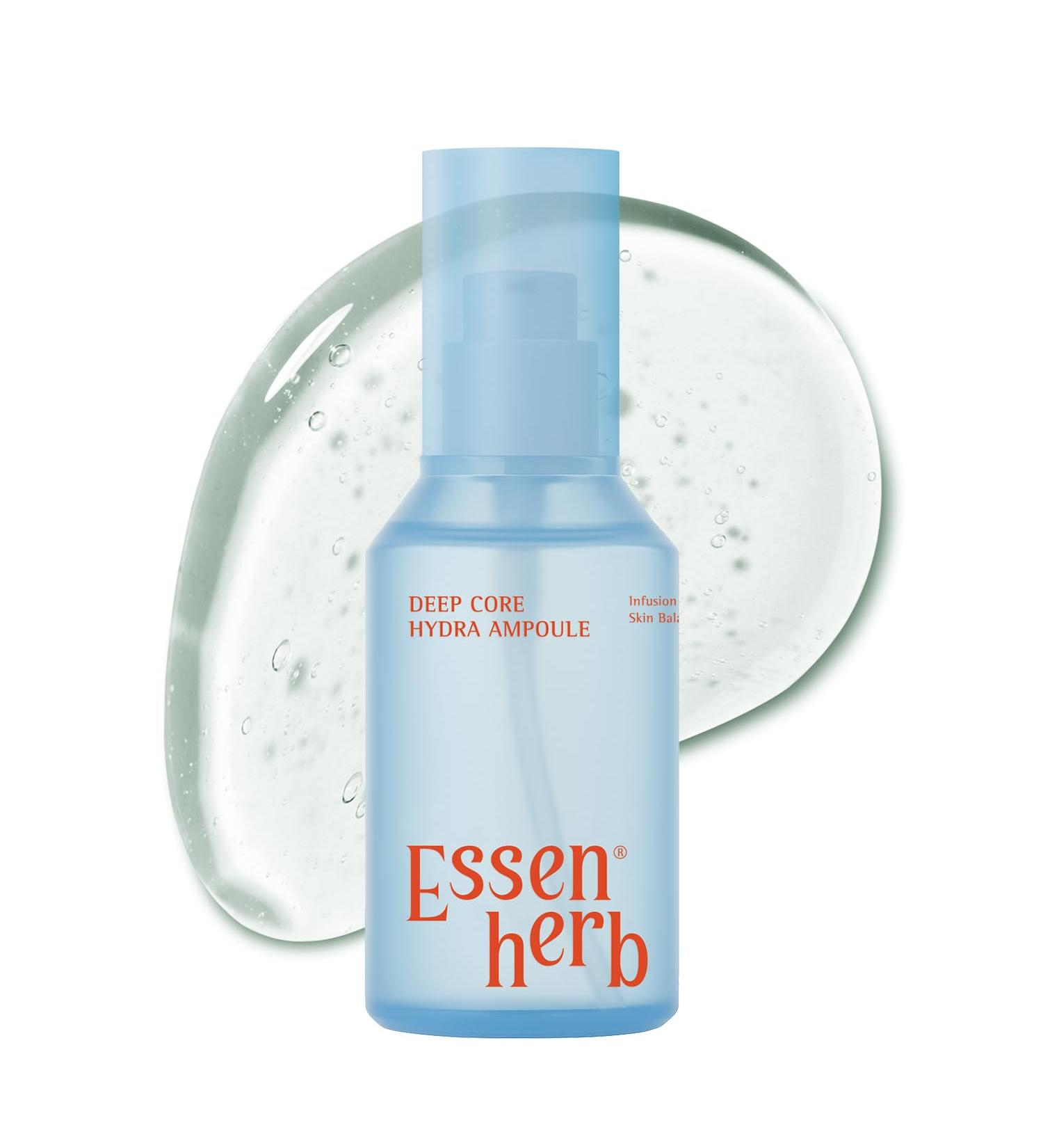 ESSENHERB Deep Core Hydra Ampoule Korean Skincare Moisture-Layering Serum with Hyaluronic Acid Panthenol & Botanical Complex Lightweight Hydration for Dry or Combination Skin 4.05 fl oz (120ml) - Buy Online on GoSupps.com