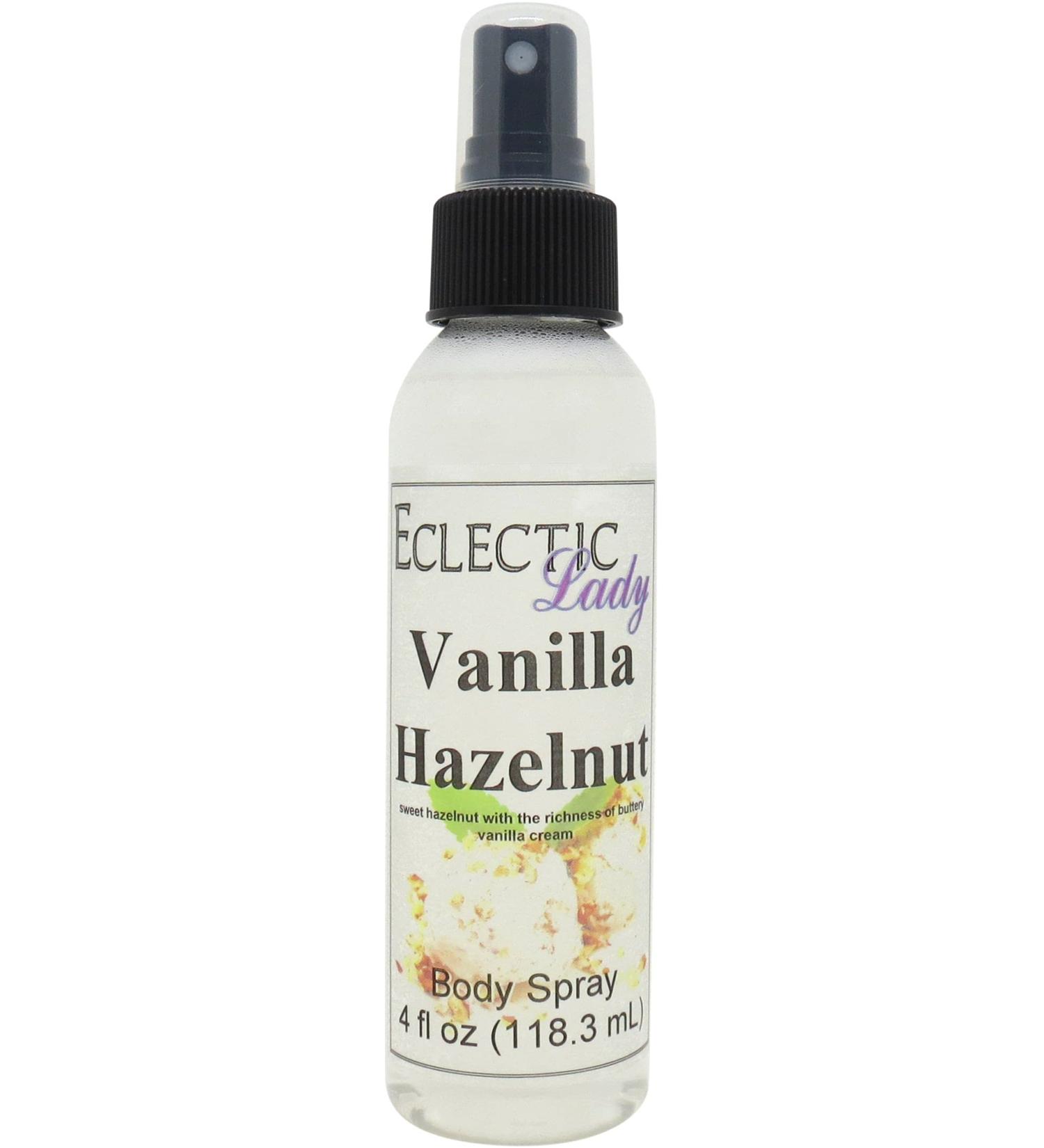 Vanilla Hazelnut Body Spray 4 ounces Body Mist for Women with Clean Light & Gentle Fragrance Long Lasting Perfume with Comforting Scent for Men & Women Cologne with Soft Subtle Aroma For Daily 4 Fluid Ounces - Buy Online on GoSupps.com