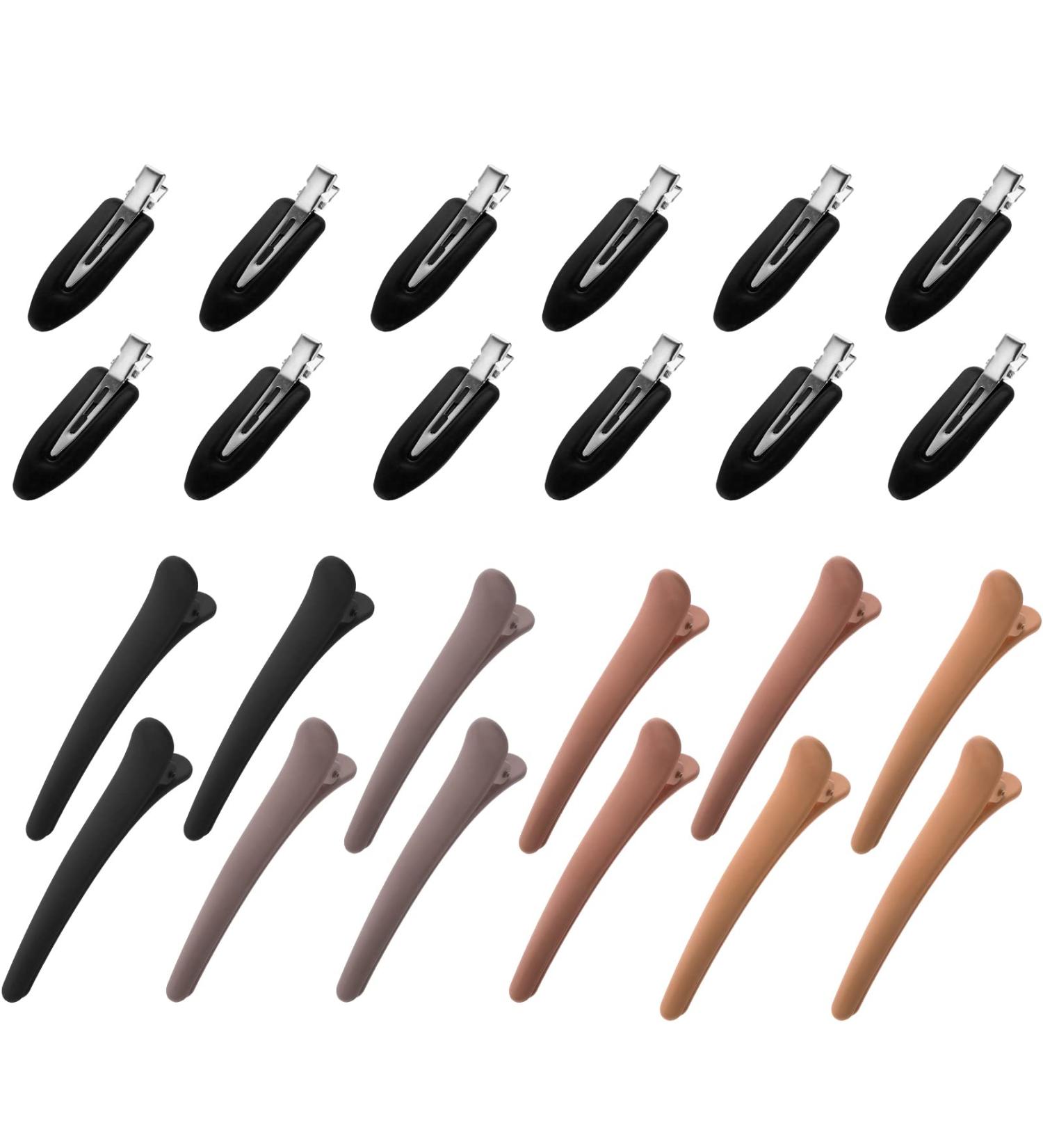 Lusofie No Bend Hair Clips Set - 12Pcs Alligator Barrettes for Salon Hairstyle & Makeup Application - Buy Online on GoSupps.com