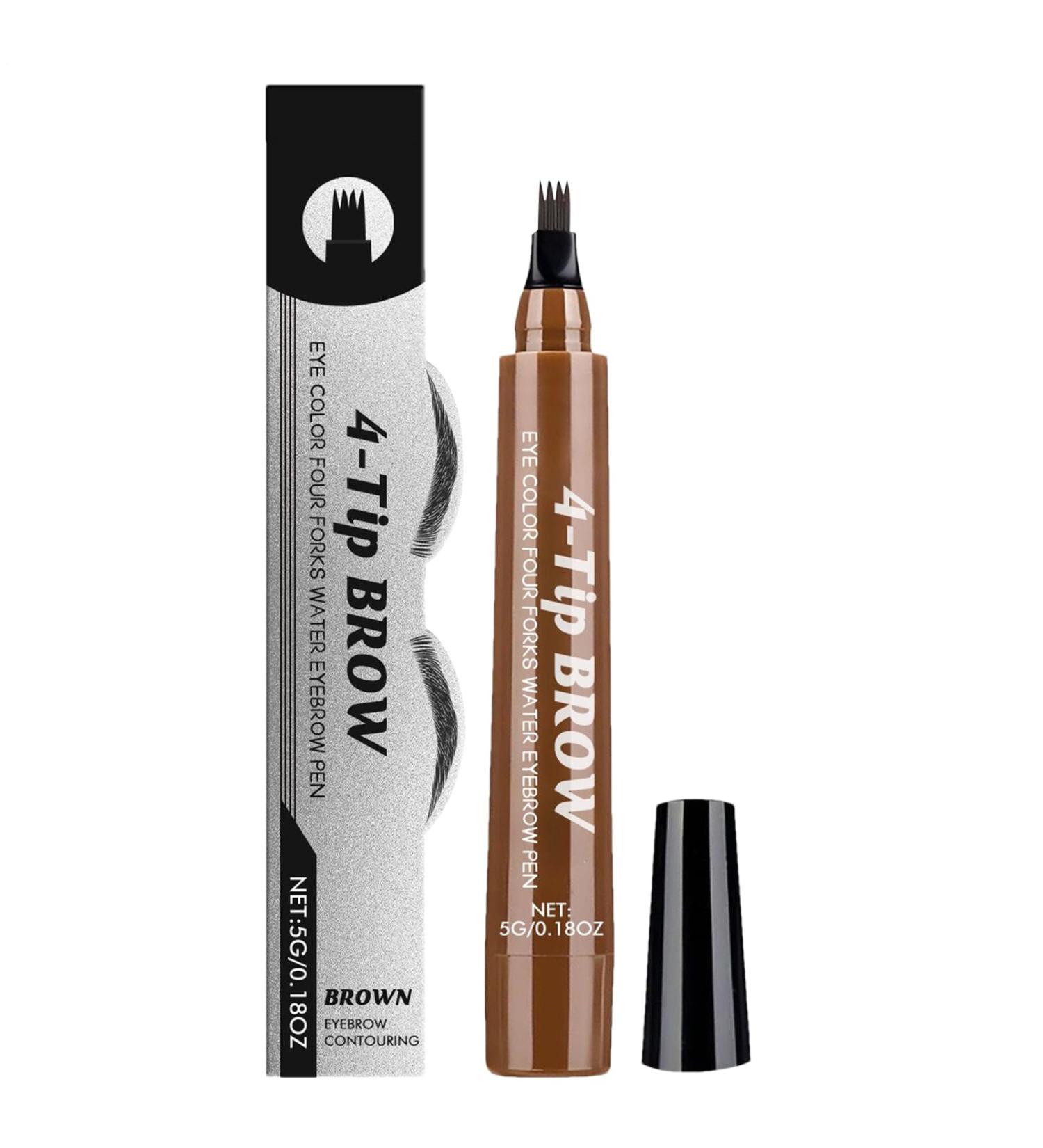  G n rique 4 Tip Eyebrow Pen Long Lasting Eyebrow Tint Brown Waterproof Tint Sweat Resistant Makeup Perfect for Natural Looking Brows Women and Girls 1 Piece - Buy Online on GoSupps.com