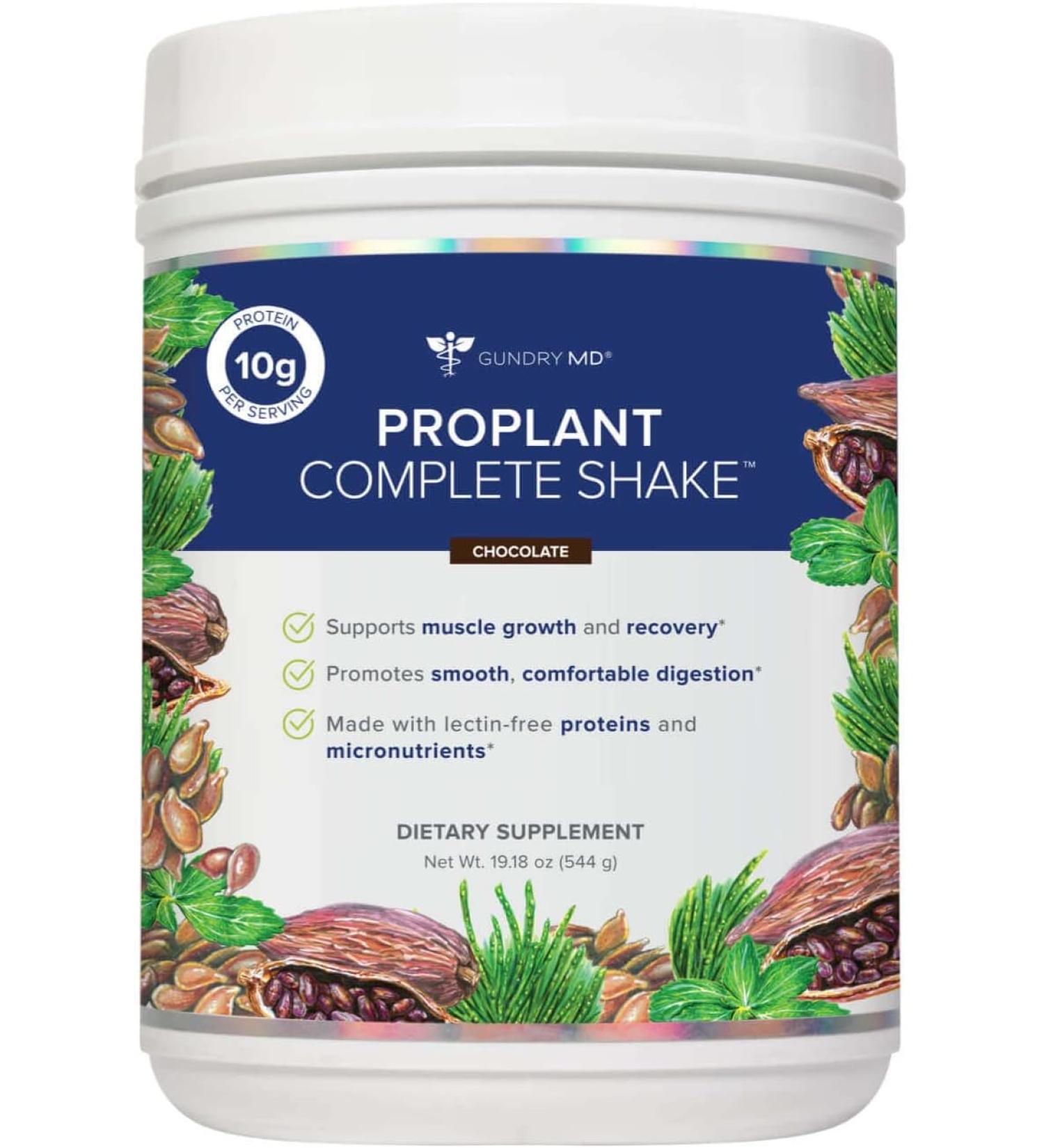 Gundry MD Pro Plant Complete Shake - Chocolate - 19.18 Oz. - Buy Online on GoSupps.com