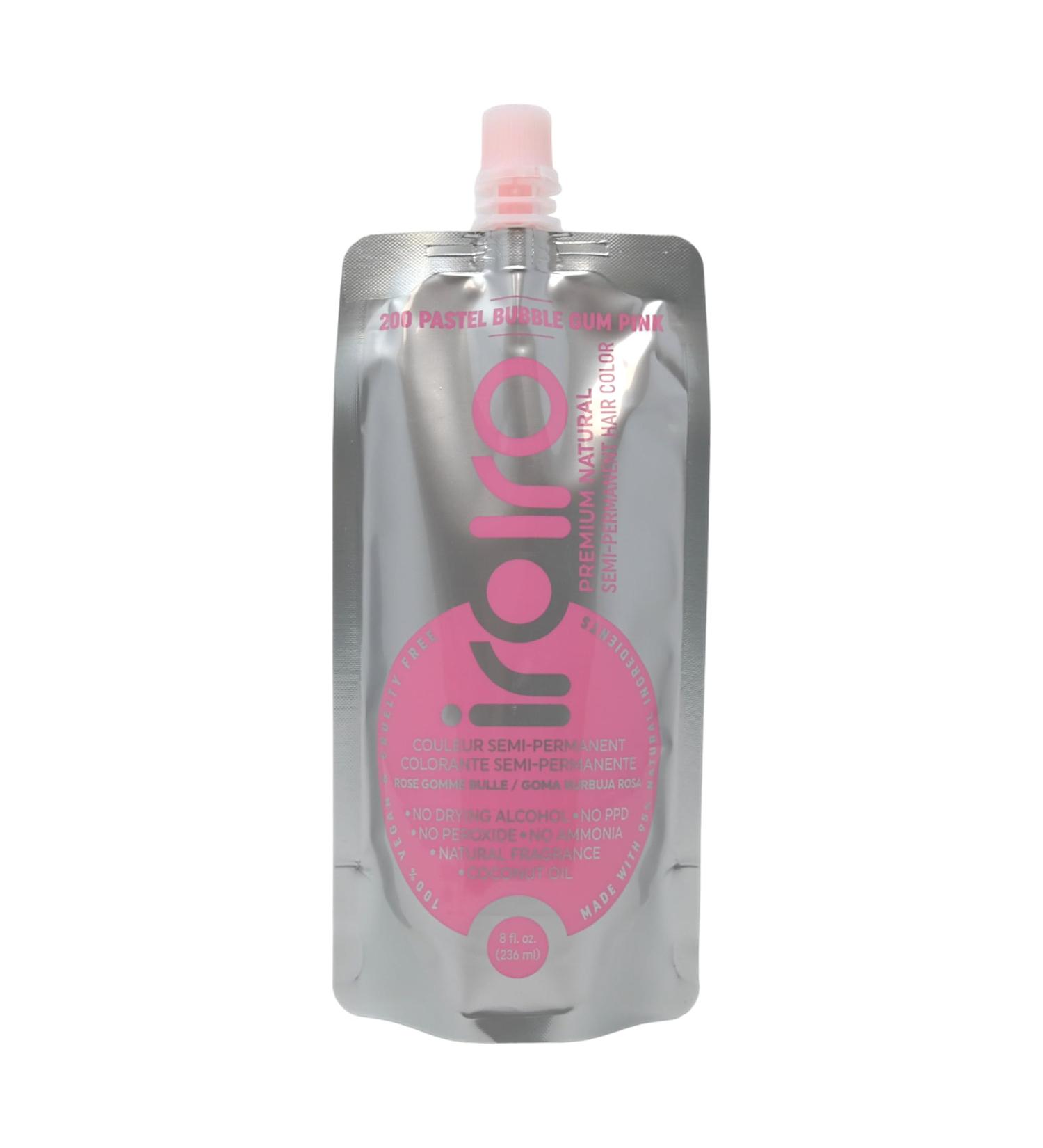 IROIRO Premium Semi-Permanent Hair Color 200 - Pastel Bubble Gum Pink (8oz) | International Shipping Available - Buy Online on GoSupps.com