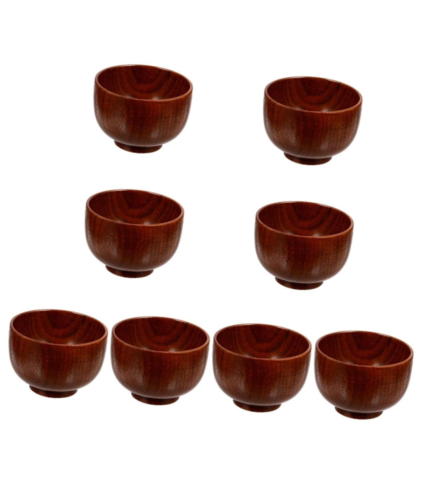 Frcolor 8th Razor Cleaning Bowl & Wooden Shaving Soap Mug - Travel Razor & Salad Bowl - Versatile Soy Sauce Dish - Buy Online on GoSupps.com