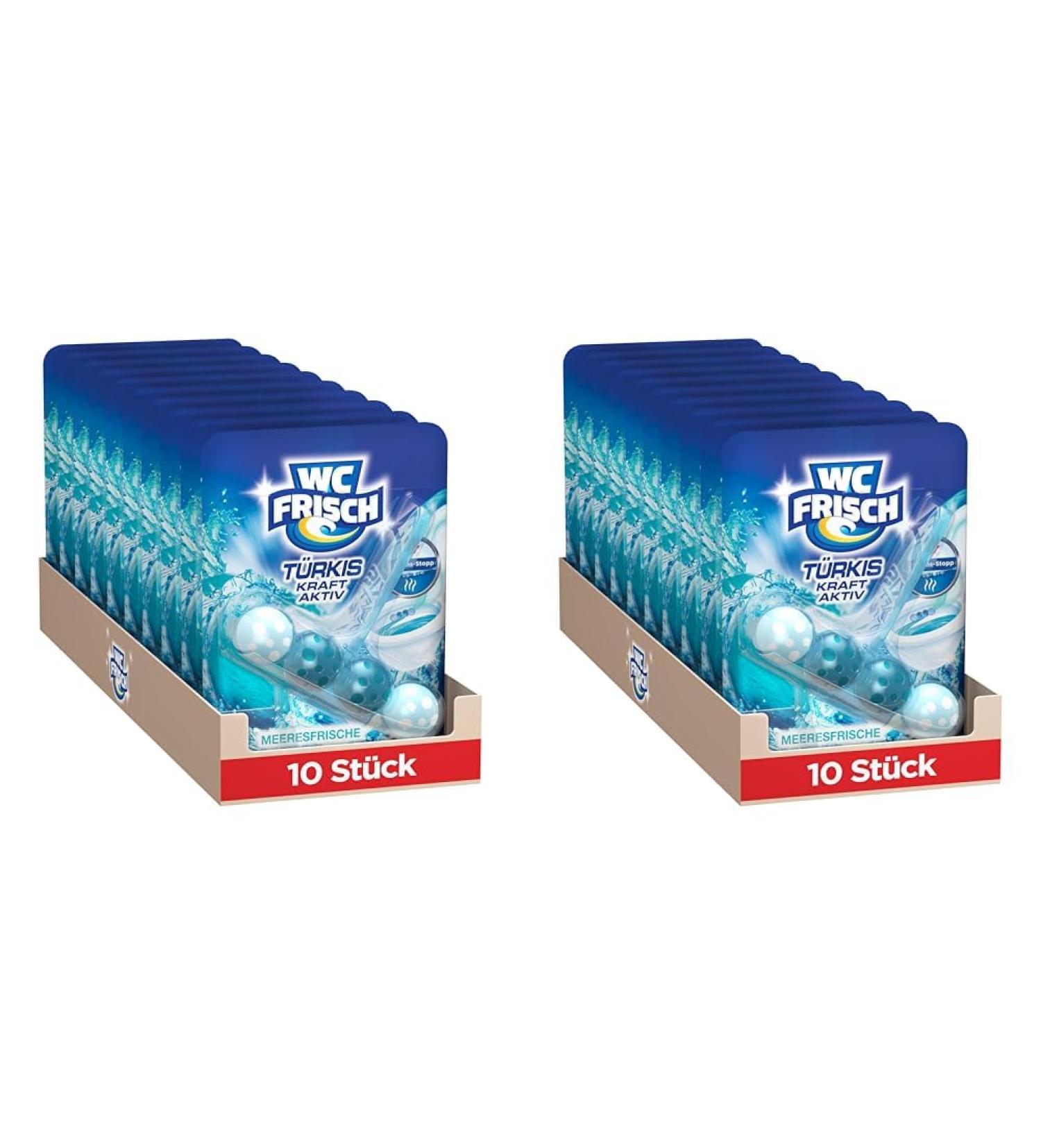 Toilet Fresh Power Active Turquoise Maker - 20 Pack | Powerful Toilet Cleaner & Fragrance Stones for Intense Freshness - Buy Online on GoSupps.com