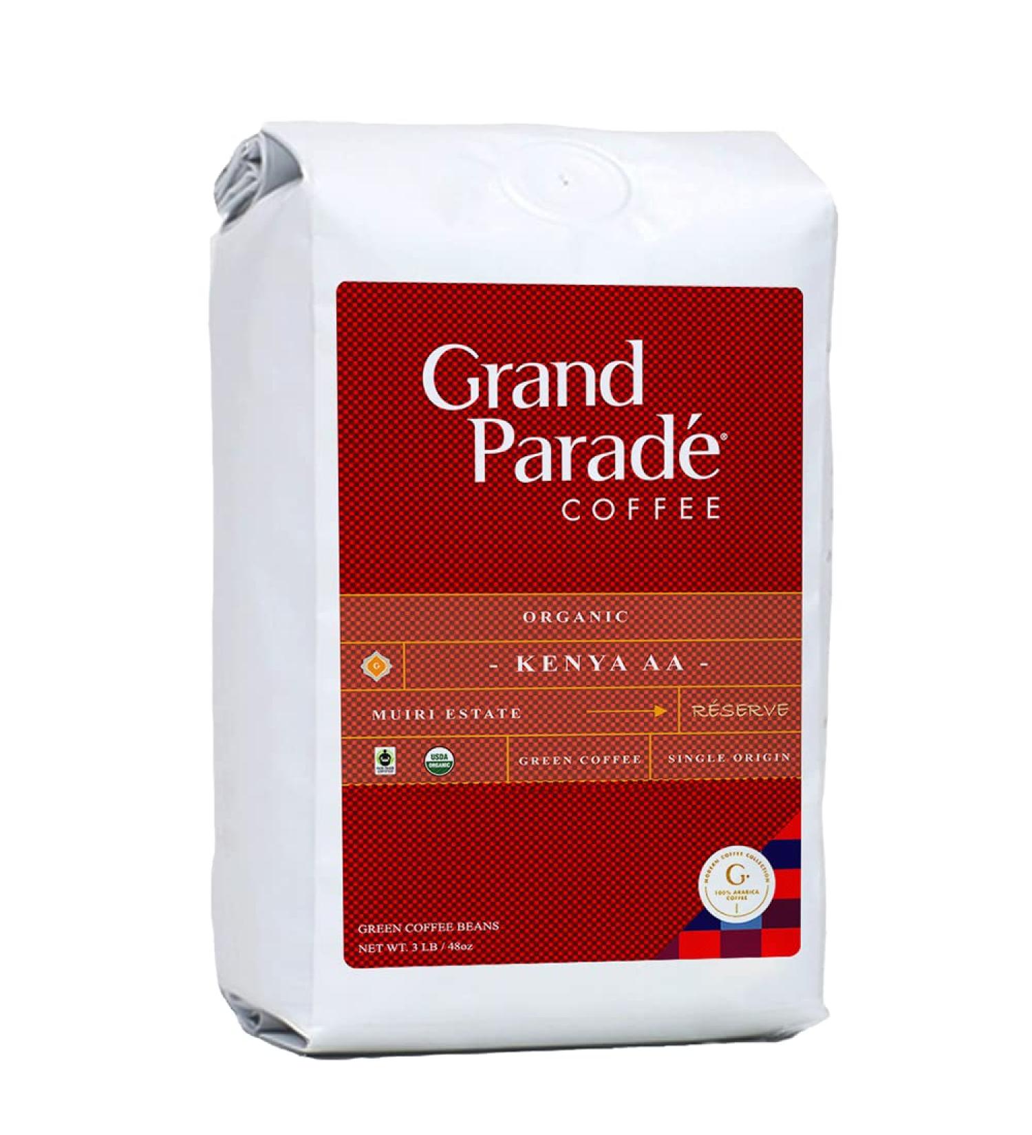 Organic Kenya AA Nyeri Reserve Green Coffee Beans - 3 lb - Specialty Arabica - Buy Online on GoSupps.com