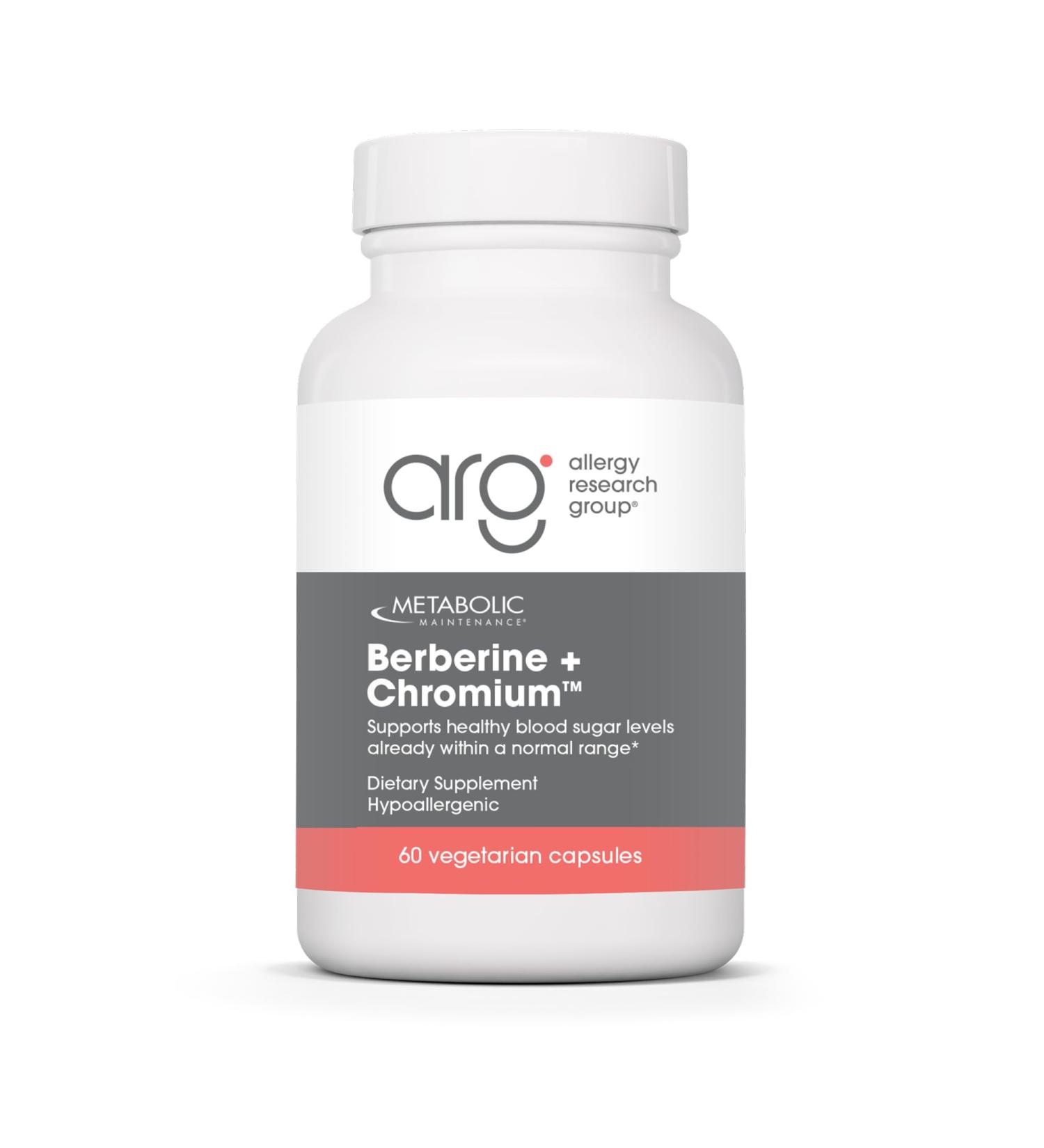 Metabolic Maintenance Berberine + Chromium - Berberine Chromium Supplement for Women and Men Natural Health Complex for Metabolic Function 500mg per Capsule - 60 Capsules - Buy Online on GoSupps.com