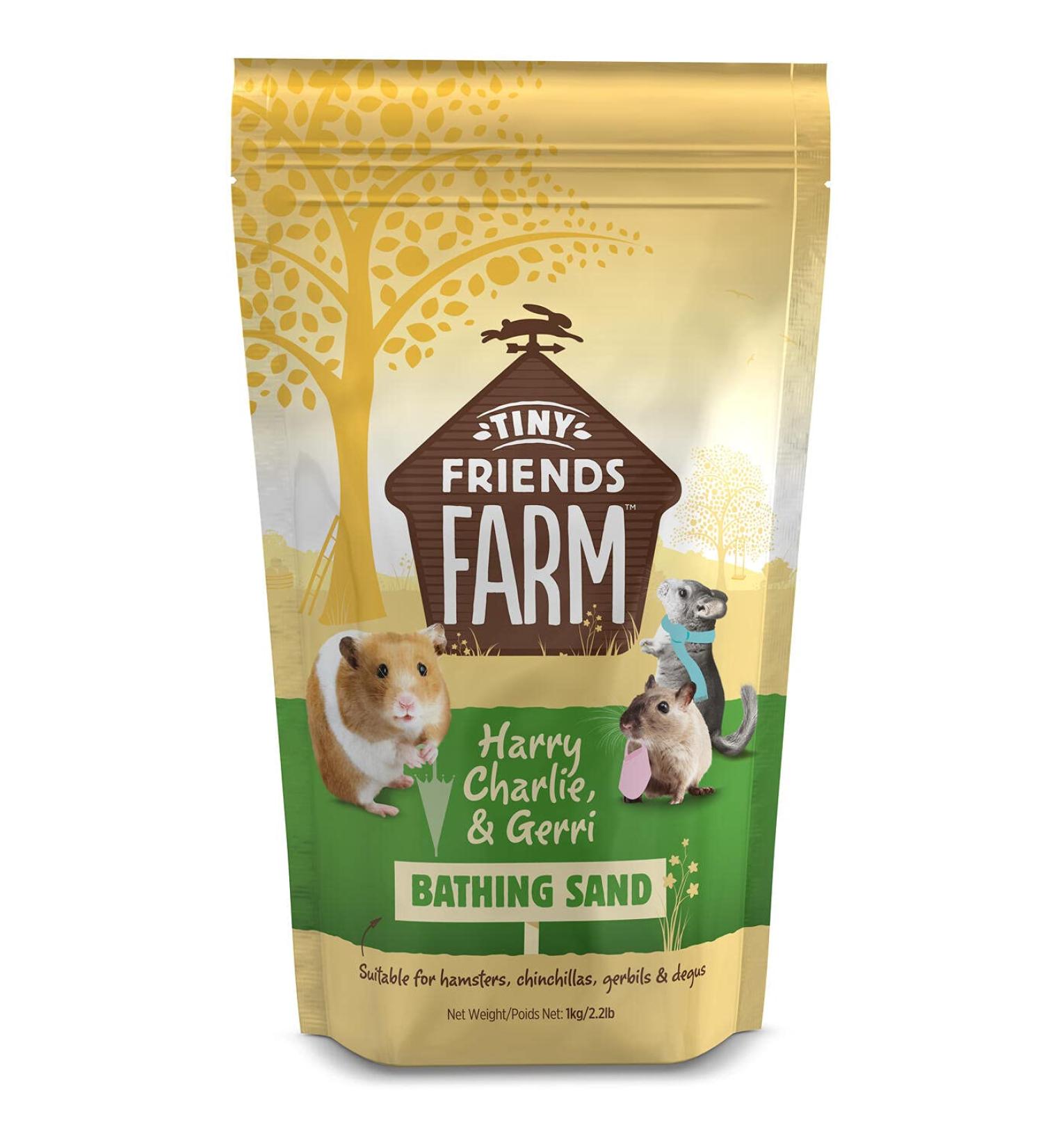 Supreme Tiny Friends Farm Bathing Sand 2.2lb | Premium Pet Play Sand - Safe & Non-Toxic - Buy Online on GoSupps.com