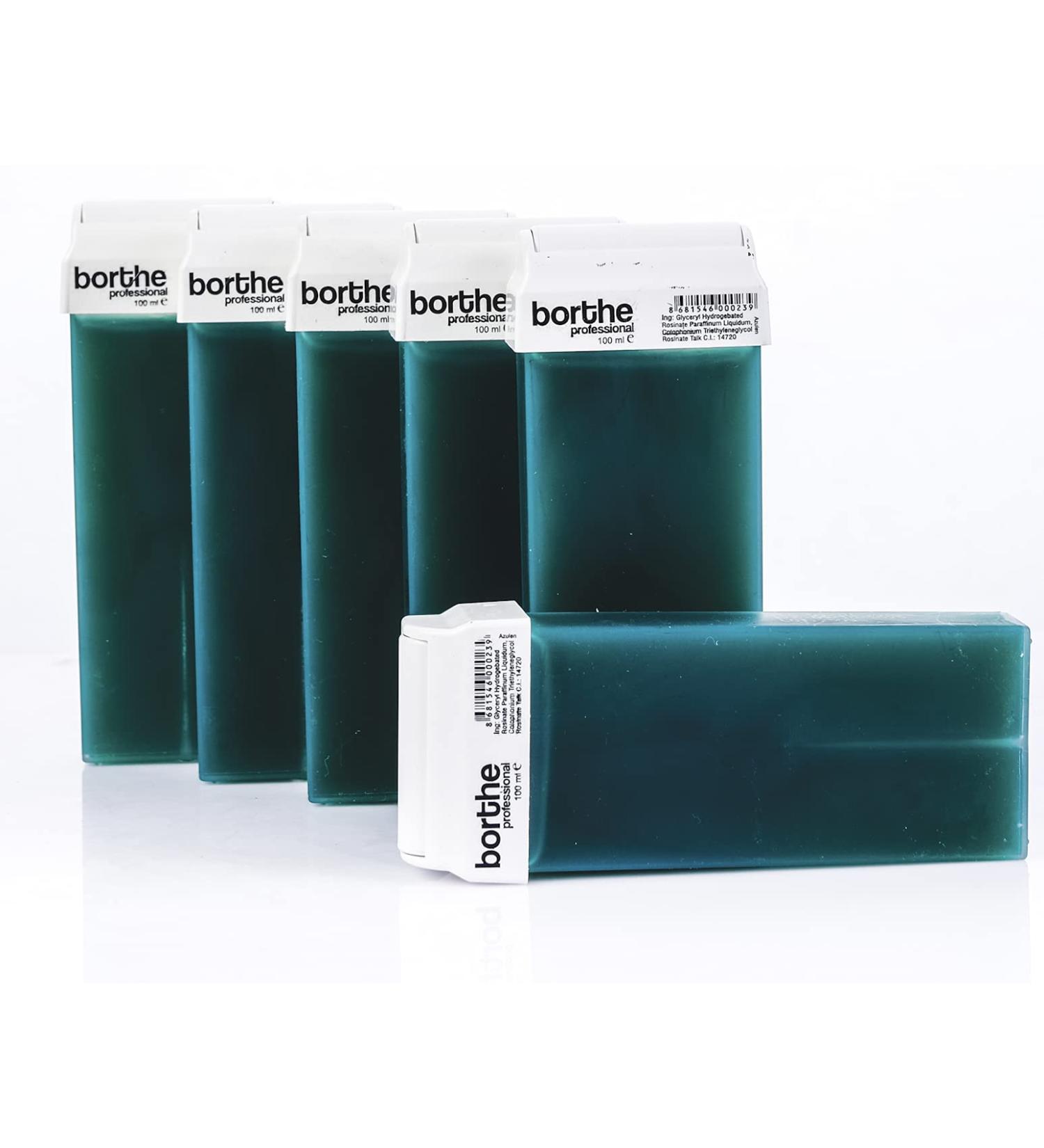 Kozmar Roll on Wax Cartridge - Hair Removal | Wax Cartridge | Wax Roll on | Depilatory Wax | Pack of 6 Refill x 100ml | Wax Cartridge Roller for Legs and Arms | For Sensitive Skin | Azulen - Buy Online on GoSupps.com