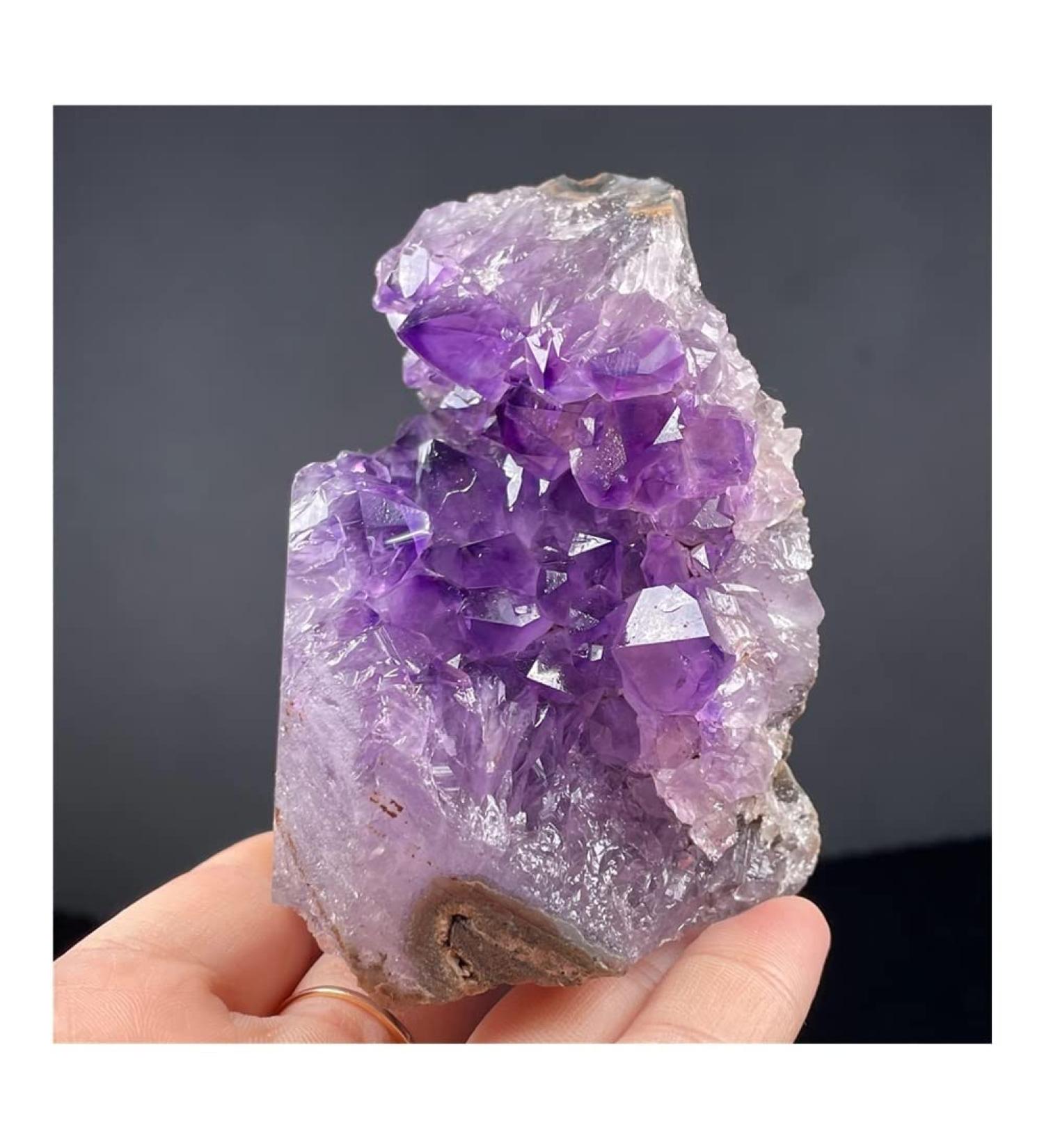 Natural Crystal Rough Natural Crystal Natural Brazil Amethyst Quartz Crystal Cluster Power Stone Crystal - Buy Online on GoSupps.com