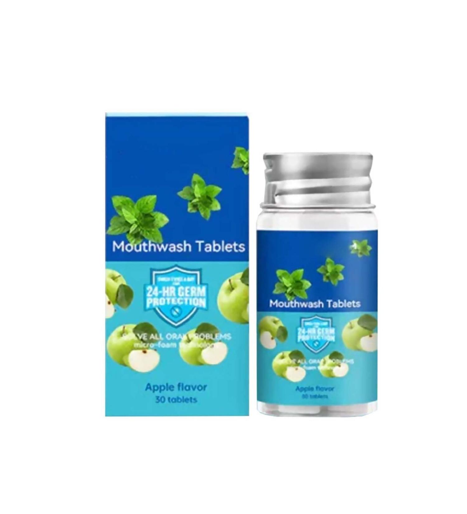 Mouth Flushing Tablets for Bad Breath & Tooth Stain Cleaning | Oral Care & Freshness - CNQ614 (1 Pack) - Buy Online on GoSupps.com