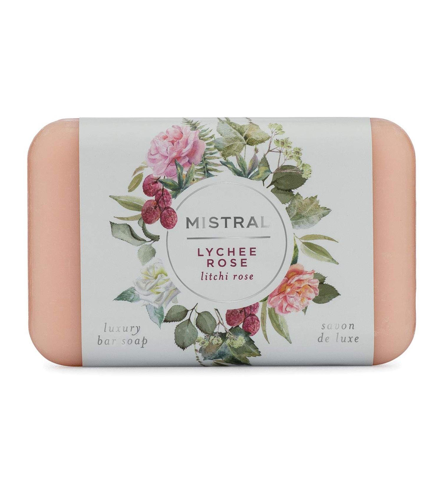 Mistral Classic Bar Soap  Lychee Rose  2 Bars Lychee Rose 2 Count (Pack of 1)