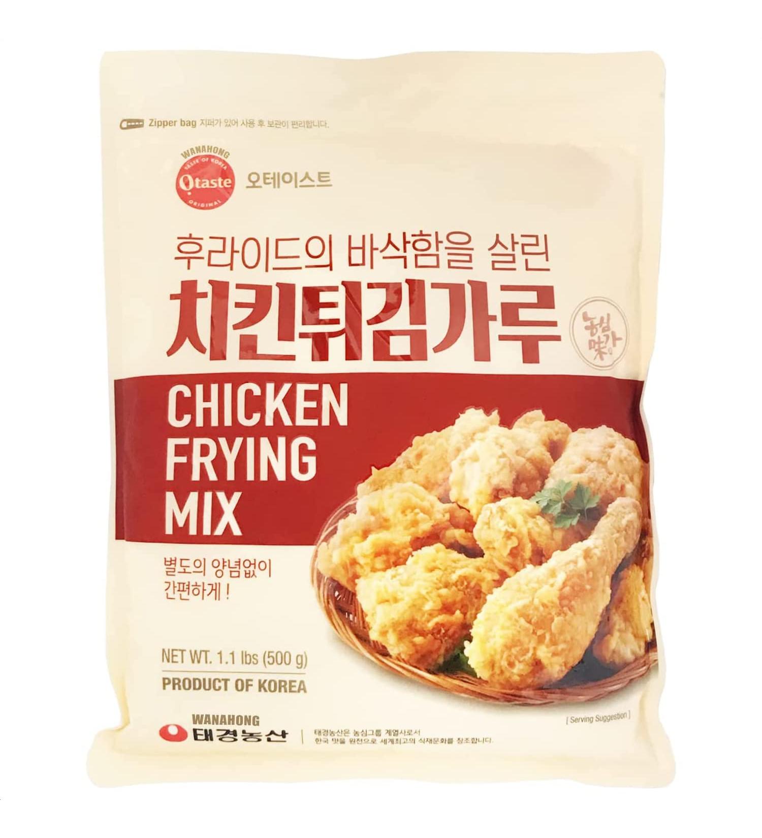 WaNaHong Nongshim Korean Fried Chicken Pre-Mixed Batter Flour 500g | Easy-to-use Resealable Bag - Buy Online on GoSupps.com