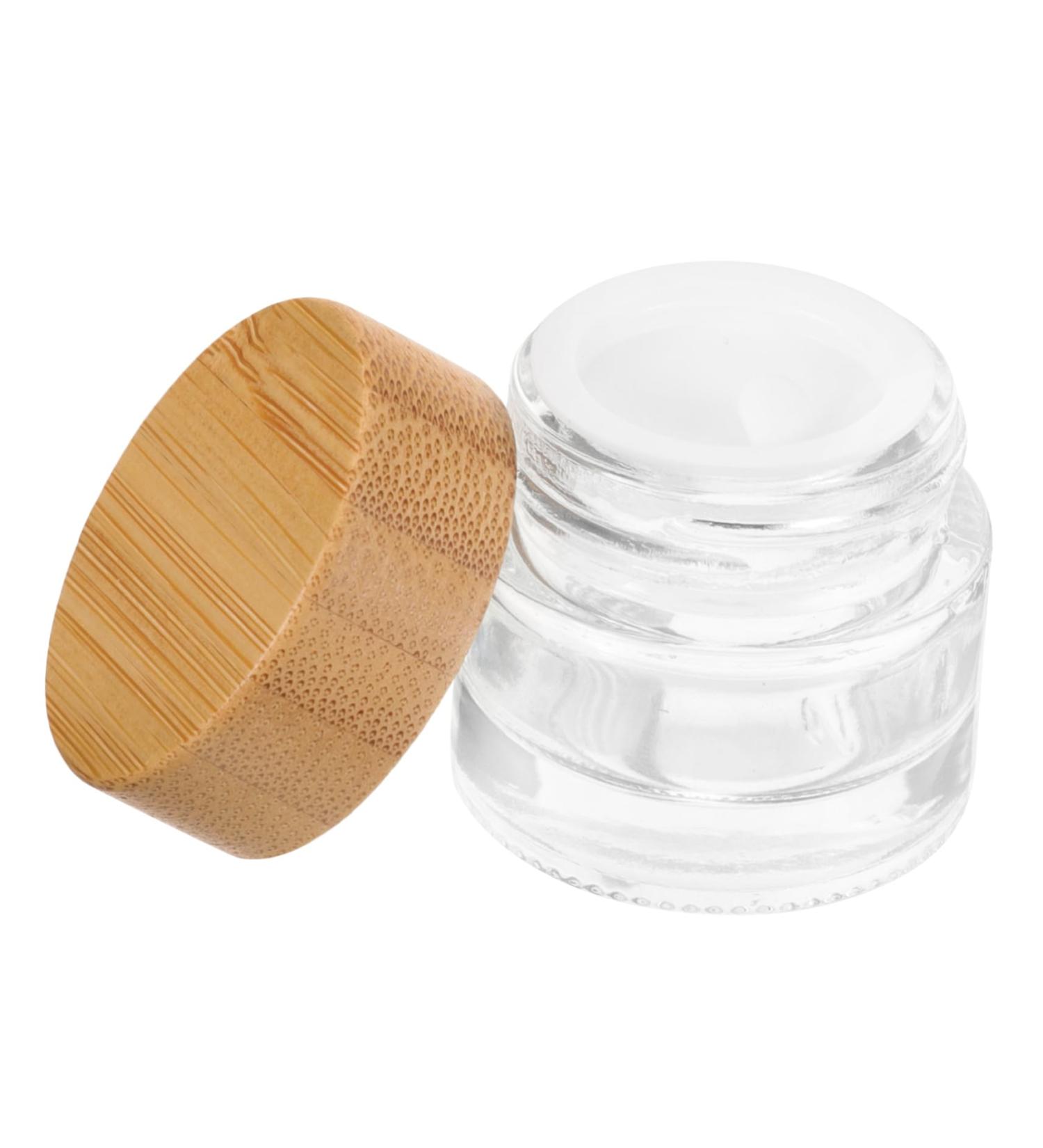 Bamboo Lid Cream Bottle Cosmetic Travel Containers Body Butter Jars Cosmetic Containers Terrarium Container Makeup Containers Mini Lotion Jars Travel Jars Wood Mask Filling/1593 - Buy Online on GoSupps.com