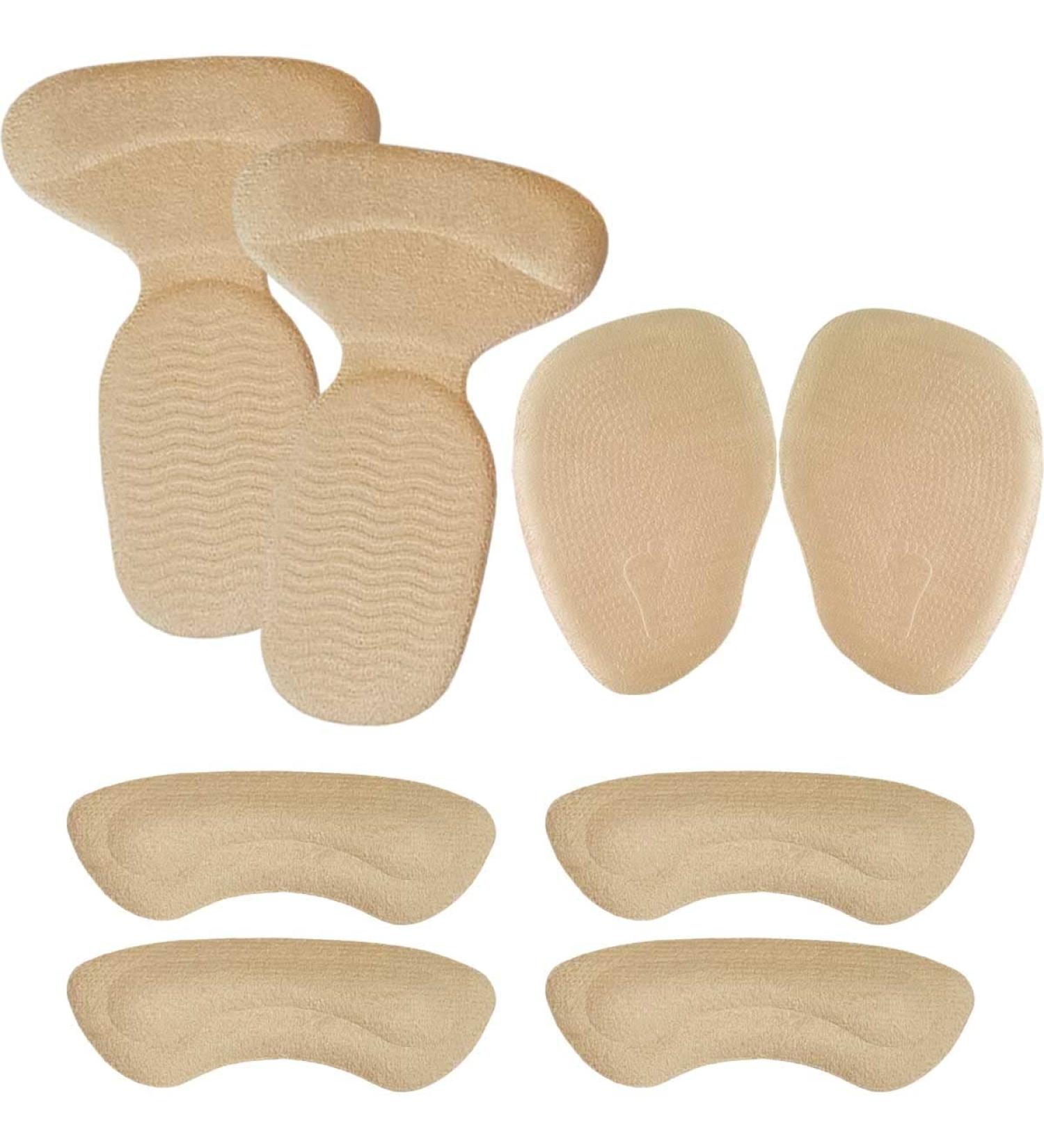 Chiroplax High Heel Cushion Inserts - Reusable Shoe Pads for Forefoot and Heel Protection - 8 pcs (Beige) - Buy Online on GoSupps.com