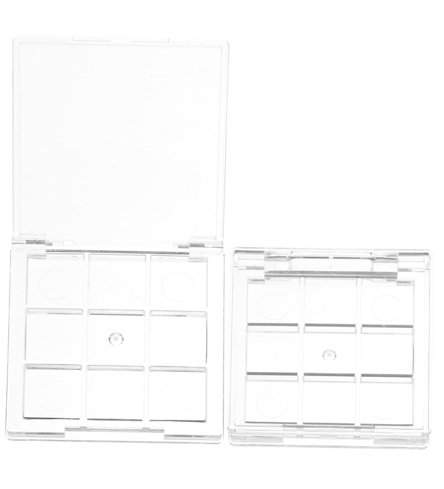2pcs Highlighter Empty Makeup Palette - Travel Makeup Storage Cases for Lipstick & Blush | Cosmetic Organizer for Women - Buy Online on GoSupps.com