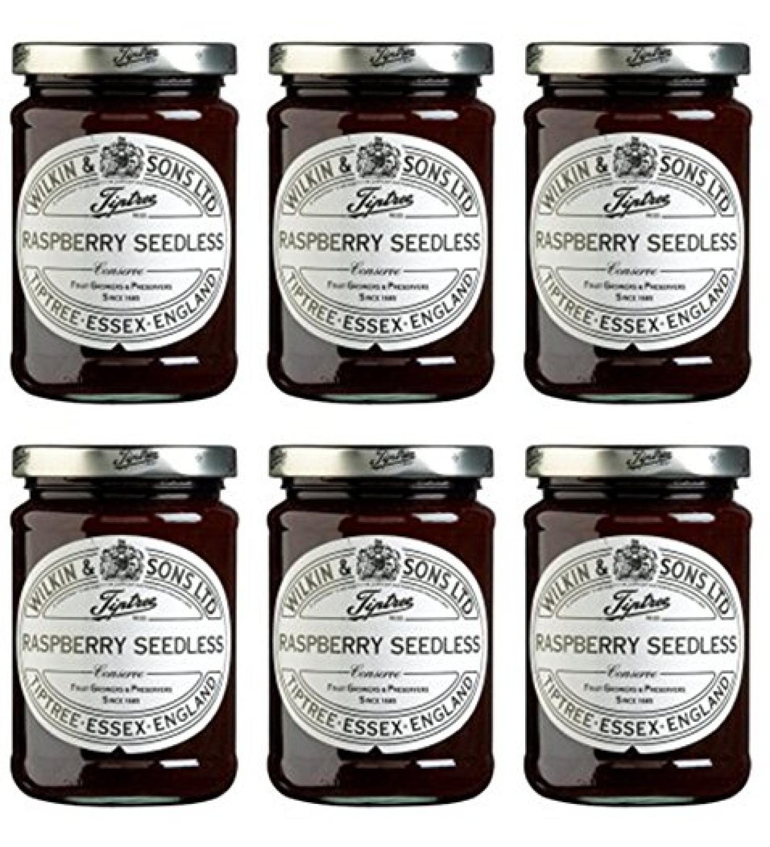 Tiptree | Seedless Raspberry Preserves | 6 x 340g - Buy Online on GoSupps.com