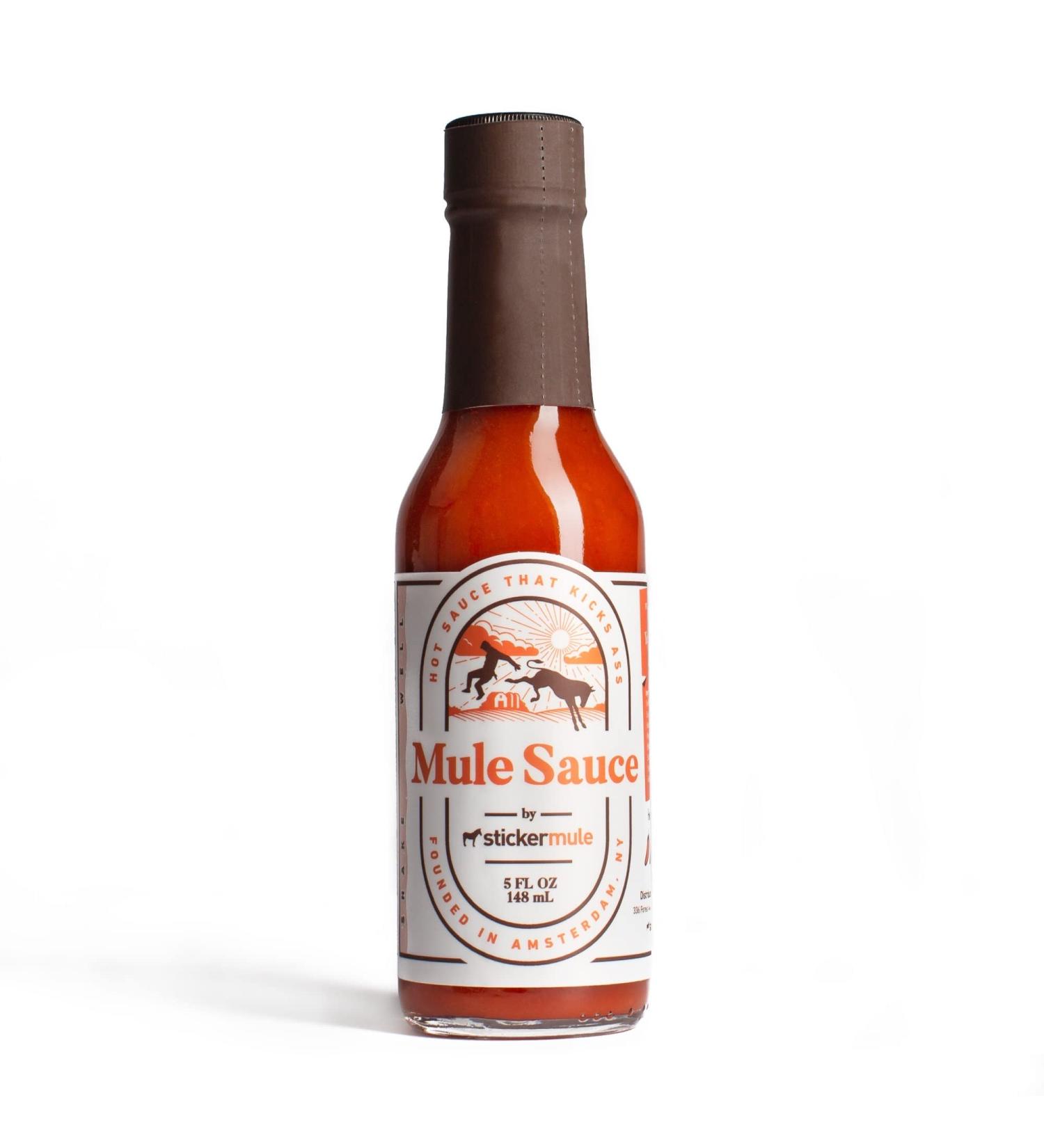Mule Sauce - Spicy Hot Sauce with Habanero, Yellow Scotch Bonnet, and Bhut Jolokia (5 oz) - Buy Online on GoSupps.com