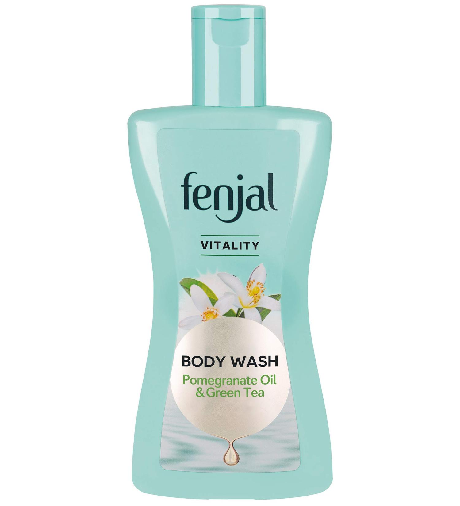 Fenjal Vitality Body Wash with Pomegranate Oil & Green Tea 200ml - Buy Online on GoSupps.com