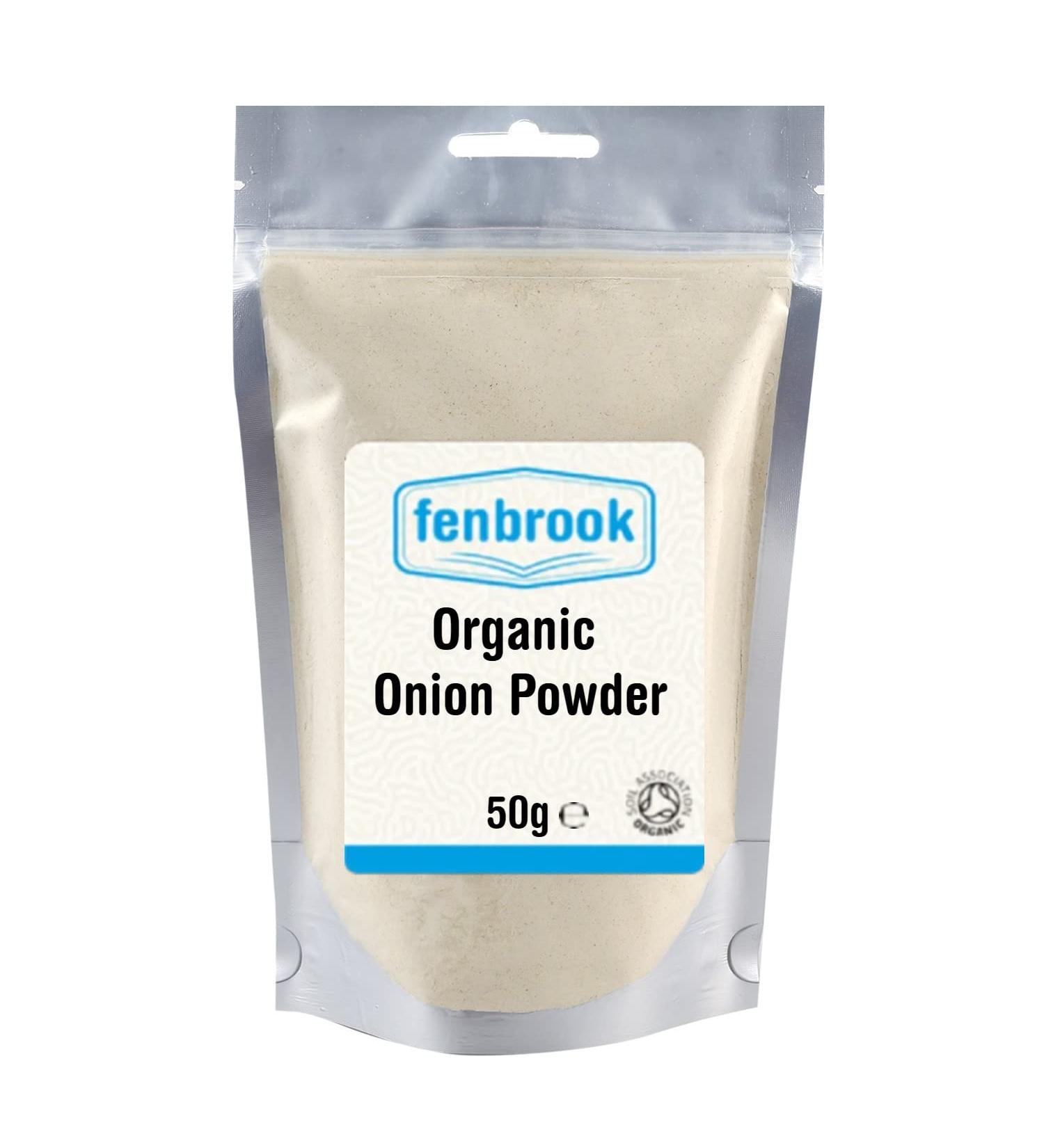 Organic Onion Powder 50g | Certified by Fenbrook Organic - Premium Quality - Buy Online on GoSupps.com
