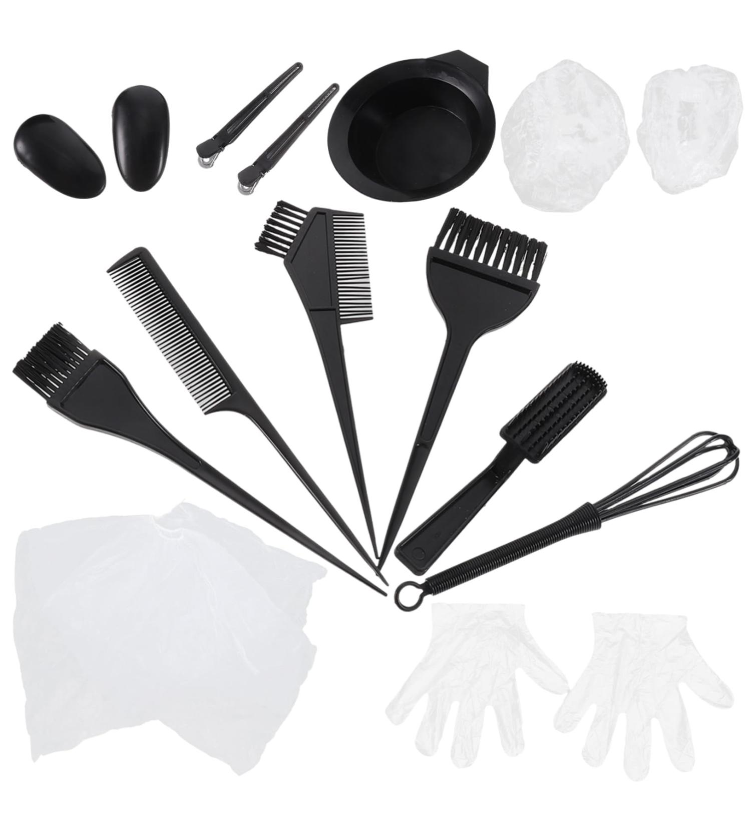 Didiseaon 2 Sets Diy Hair Coloring Oil Hair Dye Color Tool Ear Cover Hair Coloring Cape Inflatable Headband Hair Tint Tool Dye Kit Coloring Gloves Clipper Guard Holder Lolita Bracket Plastic - Buy Online on GoSupps.com