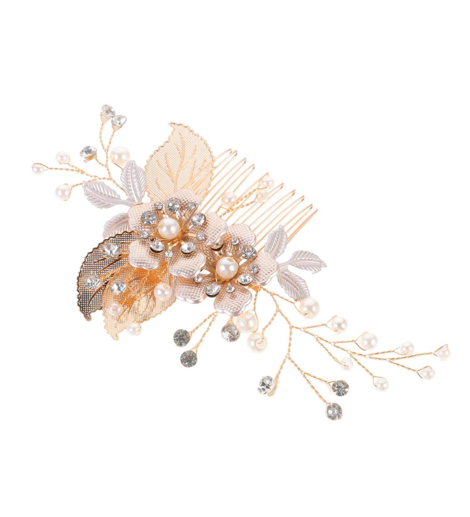 FRCOLOR Hair Comb Wedding Headdresss Bride Hair Accessory Hair Styling Accessories Flower Clips Rhinestone Tiara Headband Floral Hair Headpiece Rhinestones Miss Diamond Hair Piece - Buy Online on GoSupps.com