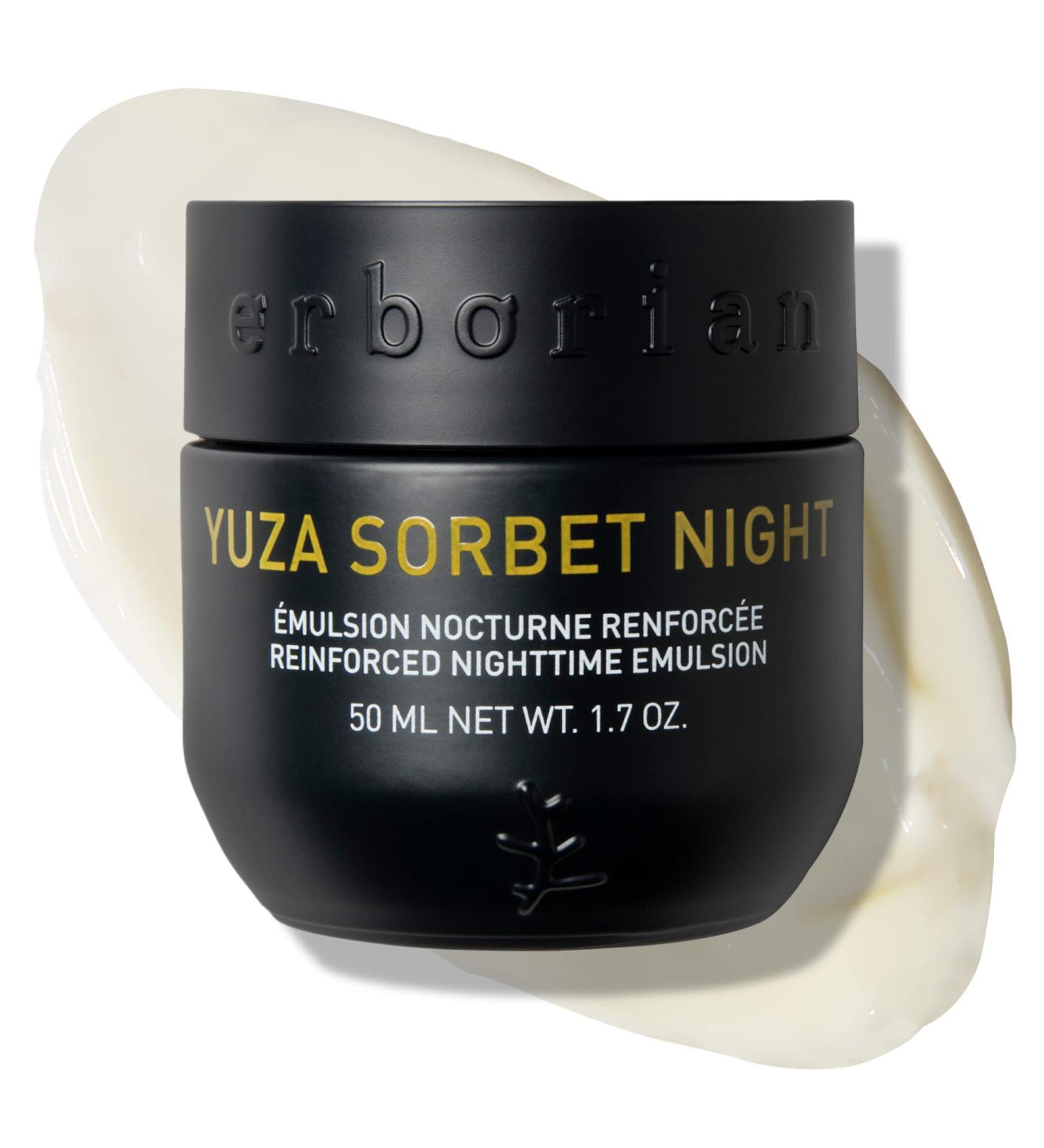 Erborian Yuza Sorbet Night Cream | Vitamin C Nourishing & Hydrating Moisturizer for Radiance & Anti-Aging | 1.7 Oz - Shop Internationally - Buy Online on GoSupps.com