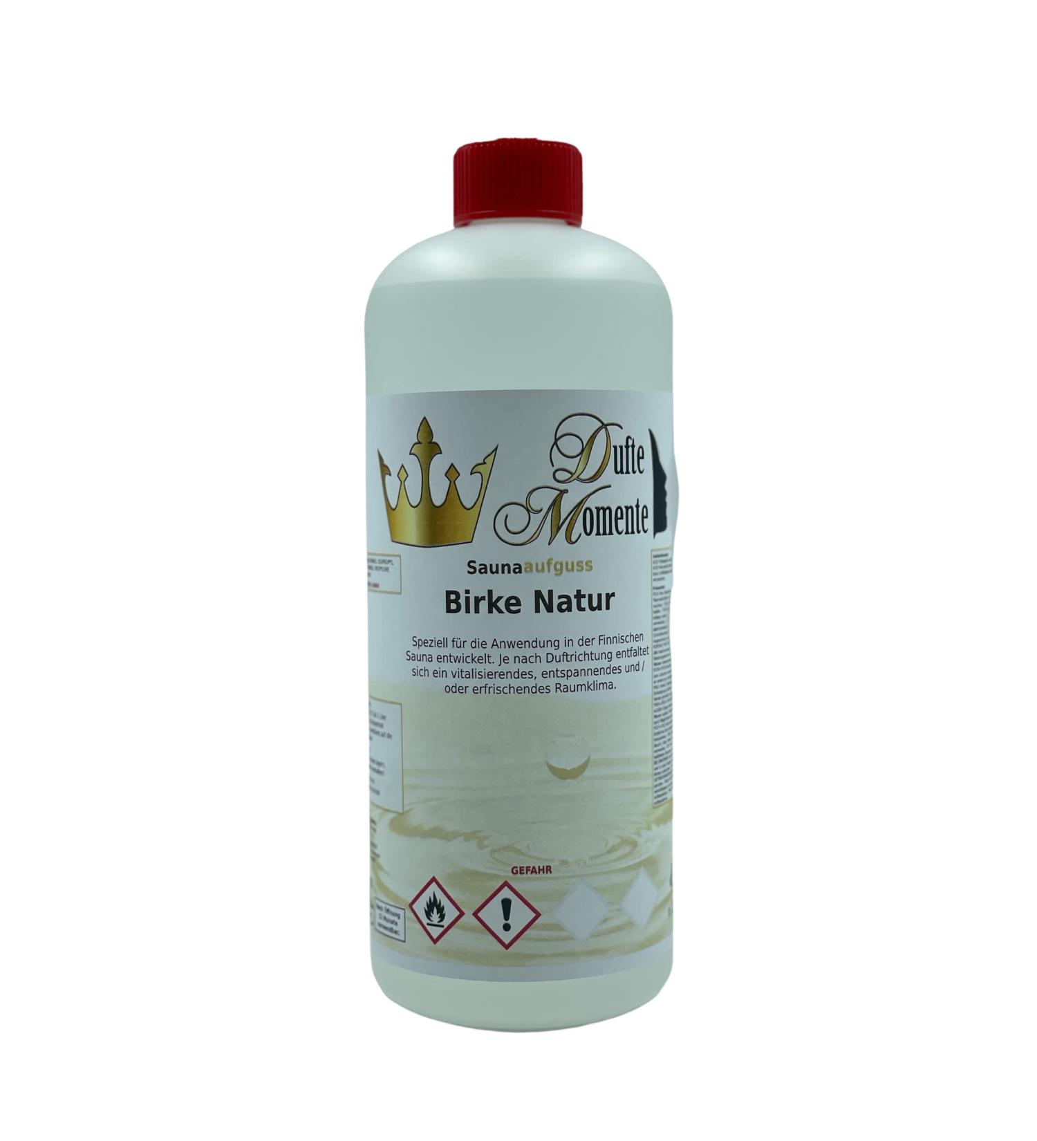 Natural Birch Sauna Infusion Concentrate - 1 Litre HDPE Bottle with Dropper Cap & Child Safety Lock | Premium Quality for International Shipping - Buy Online on GoSupps.com