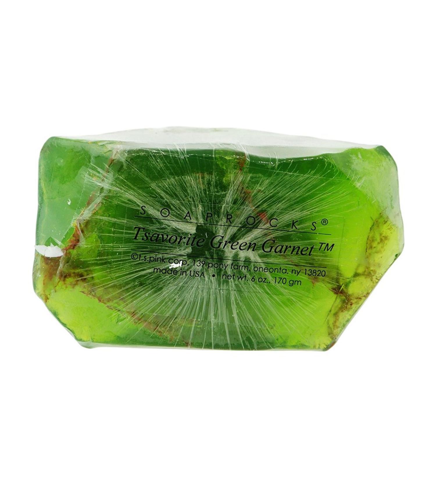 SoapRocks TS Pink Green Garnet Soap That Looks Like a Rock 6 oz. Gem Rocks Birthstone Jab n Gemstone