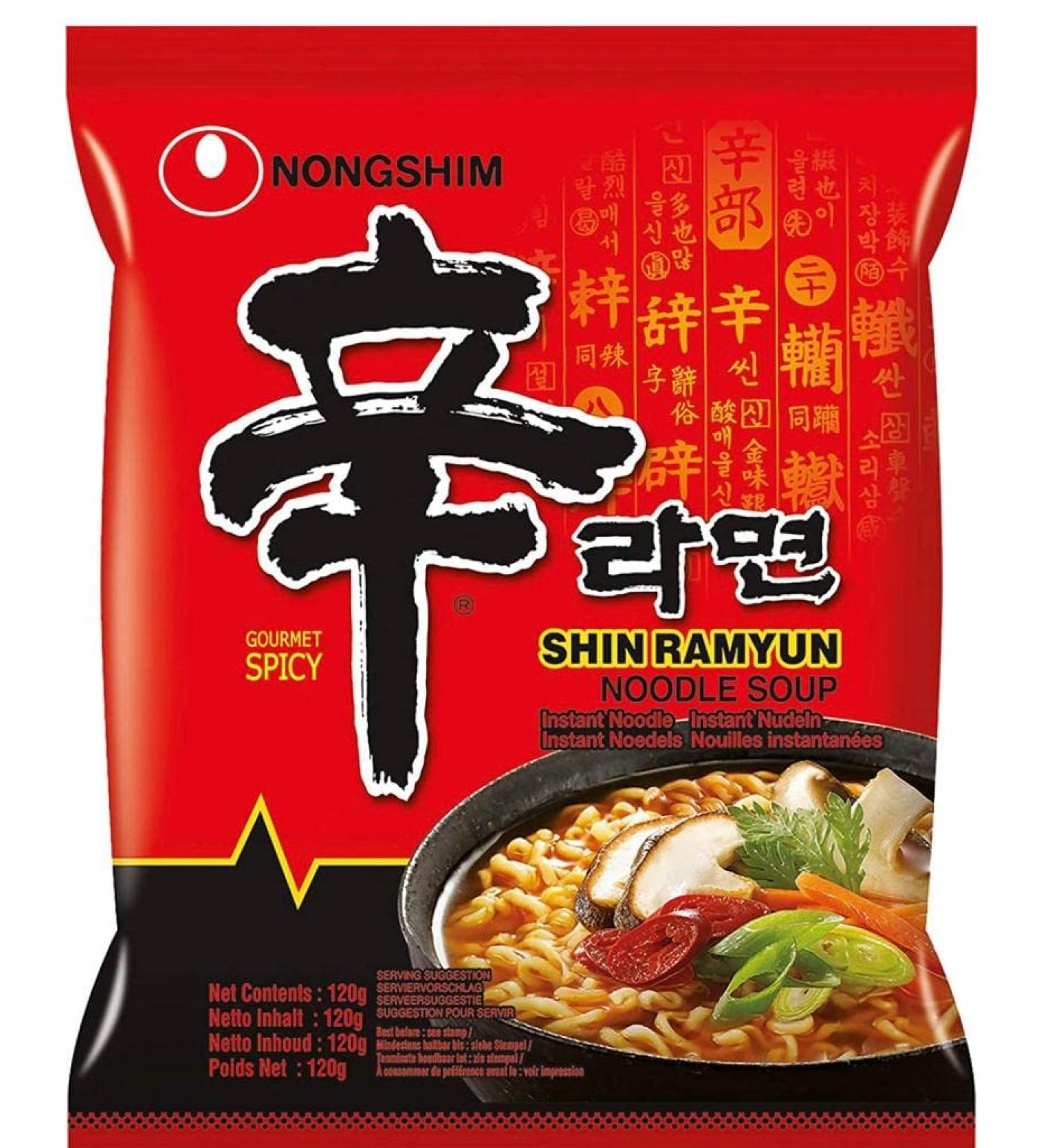 Nong Shim Shin Noodle Ramyun Gourmet Spicy Picante 4.2-Ounce Packages (Pack of 20) by SPICEHUB - Buy Online on GoSupps.com