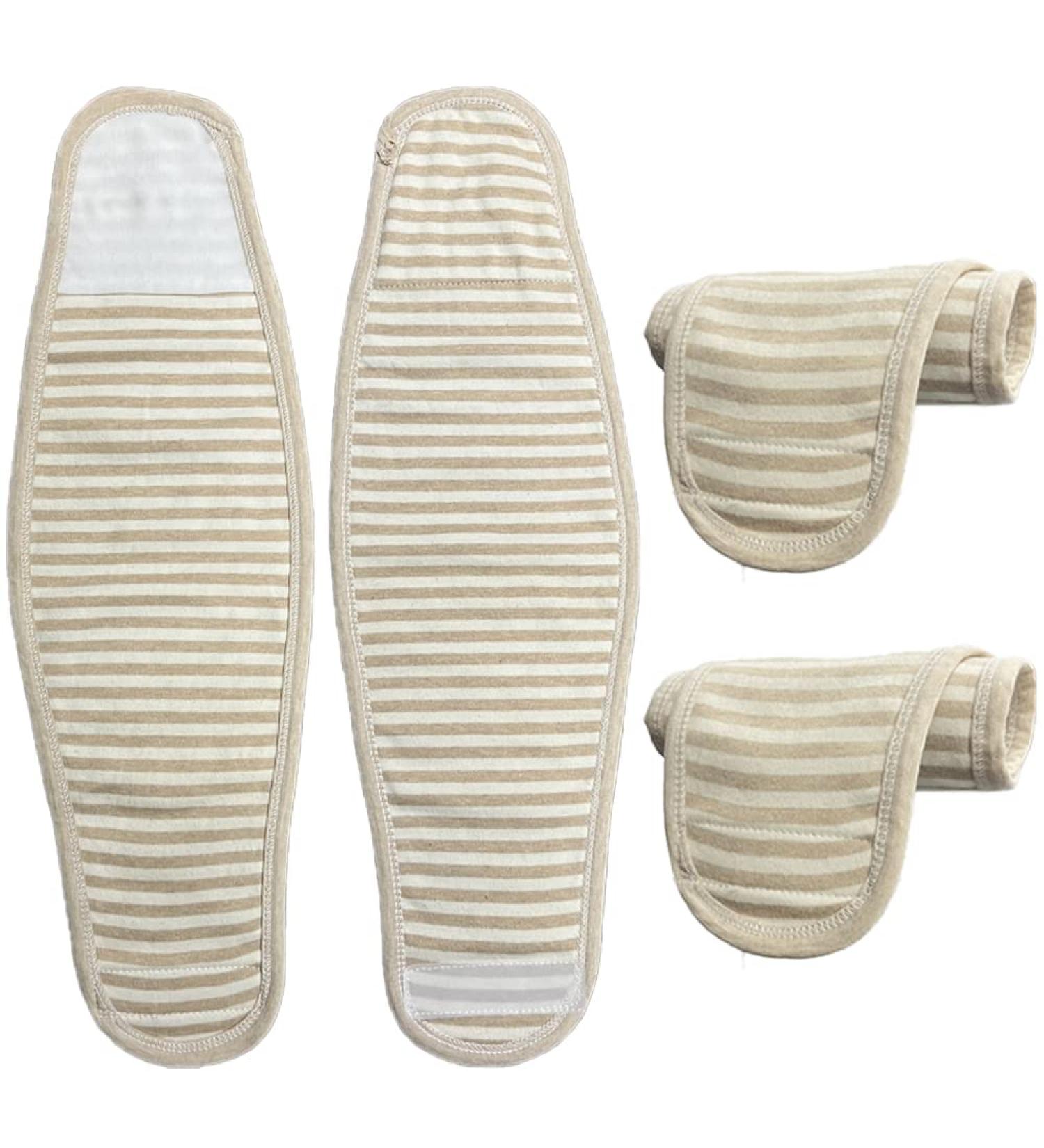 Topwon Umbilical Cord Cover for Newborn | 4 Pack Cotton Belly Button Band | Hernia Care & Navel Truss Wrap | Must-Have Baby Shower Gift - Buy Online on GoSupps.com