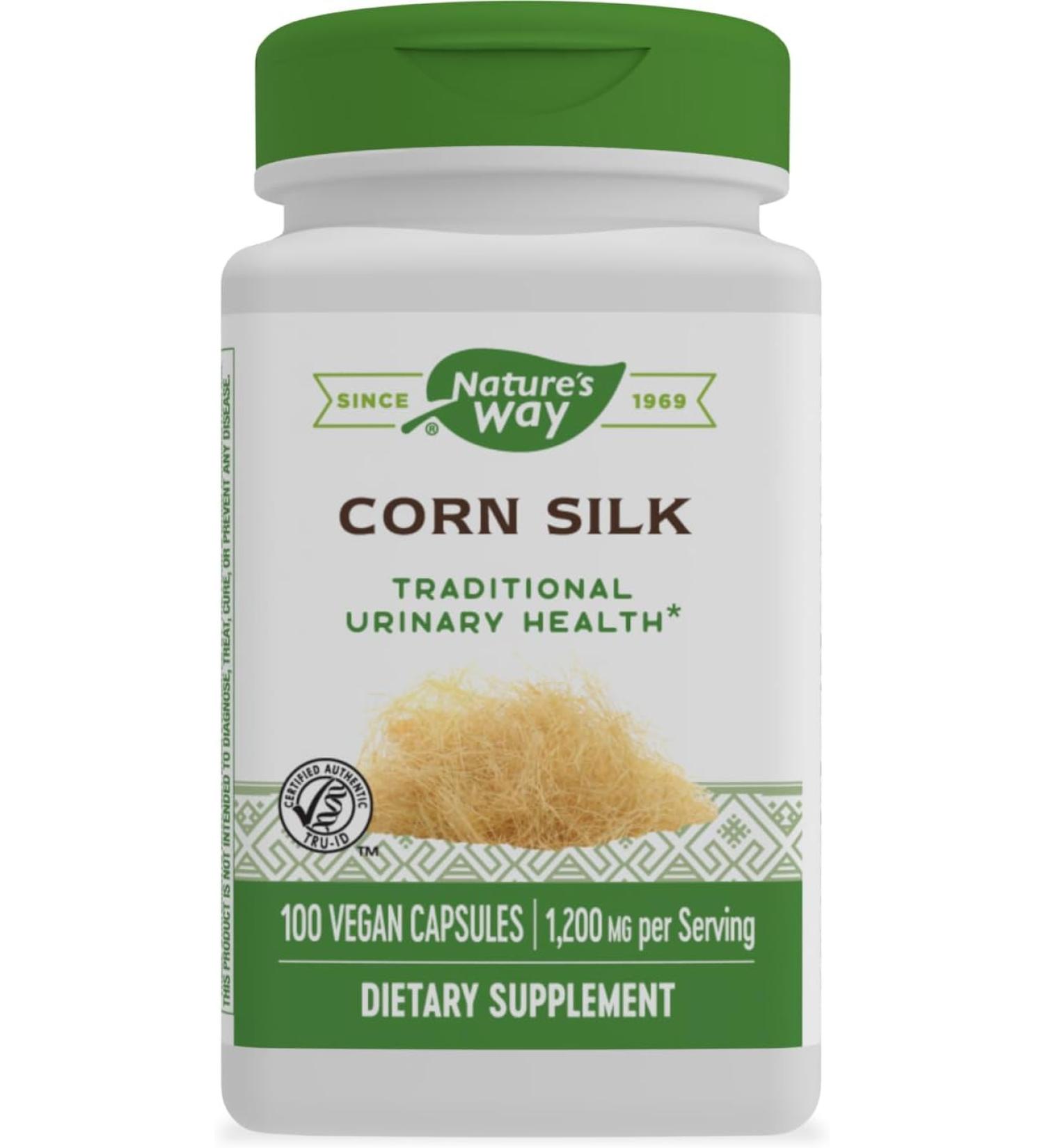 Nature's Way Corn Silk 1200 mg 100 Vegan Capsules - Buy Online on GoSupps.com