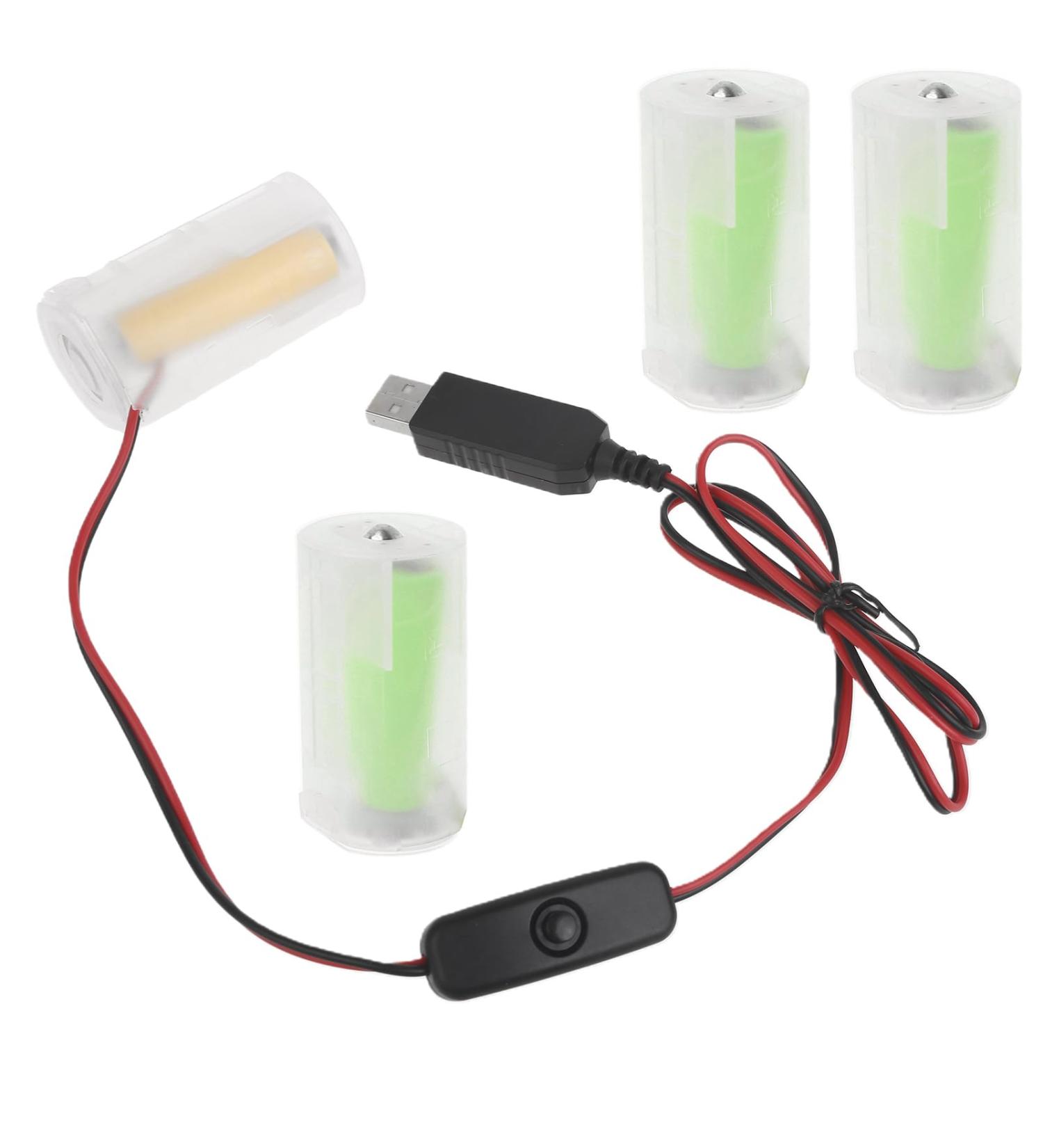 Buy 97cm USB to 6V LR20 Battery Eliminator for Toy Controllers & Water Heaters - Fast International Shipping - Buy Online on GoSupps.com