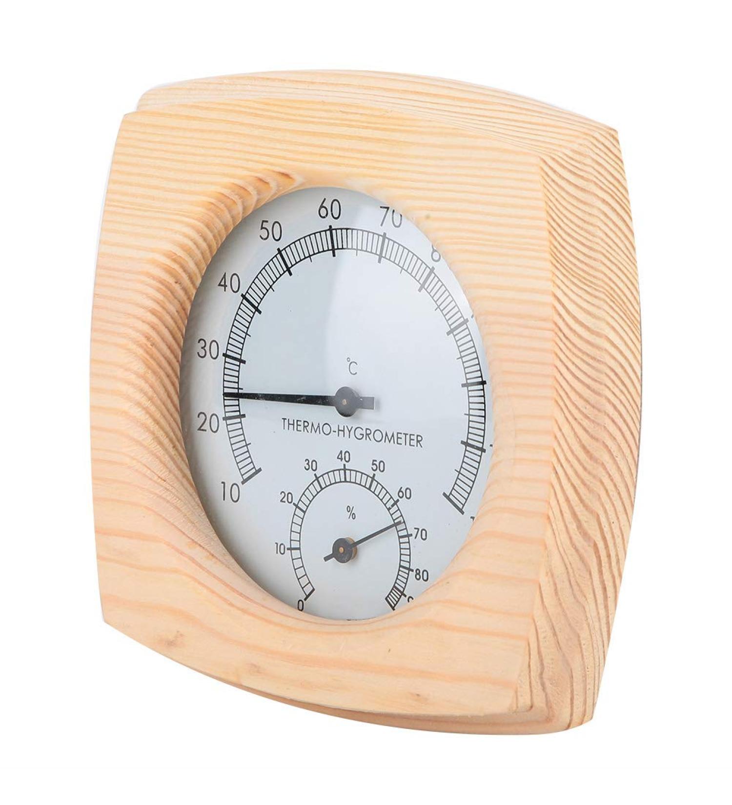 High-Quality Sauna Thermometer & Hygrometer | Wooden Sauna Accessories for Optimal Temperature & Humidity Control | Ideal for Bathrooms & Welding Rooms - Buy Online on GoSupps.com