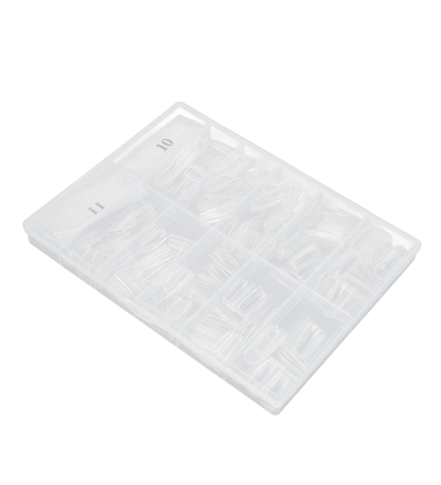 Transparent False Nail Tips Transparent Fashion DIY Artificial Nail Tip for Beauty Salon (03#) - Buy Online on GoSupps.com