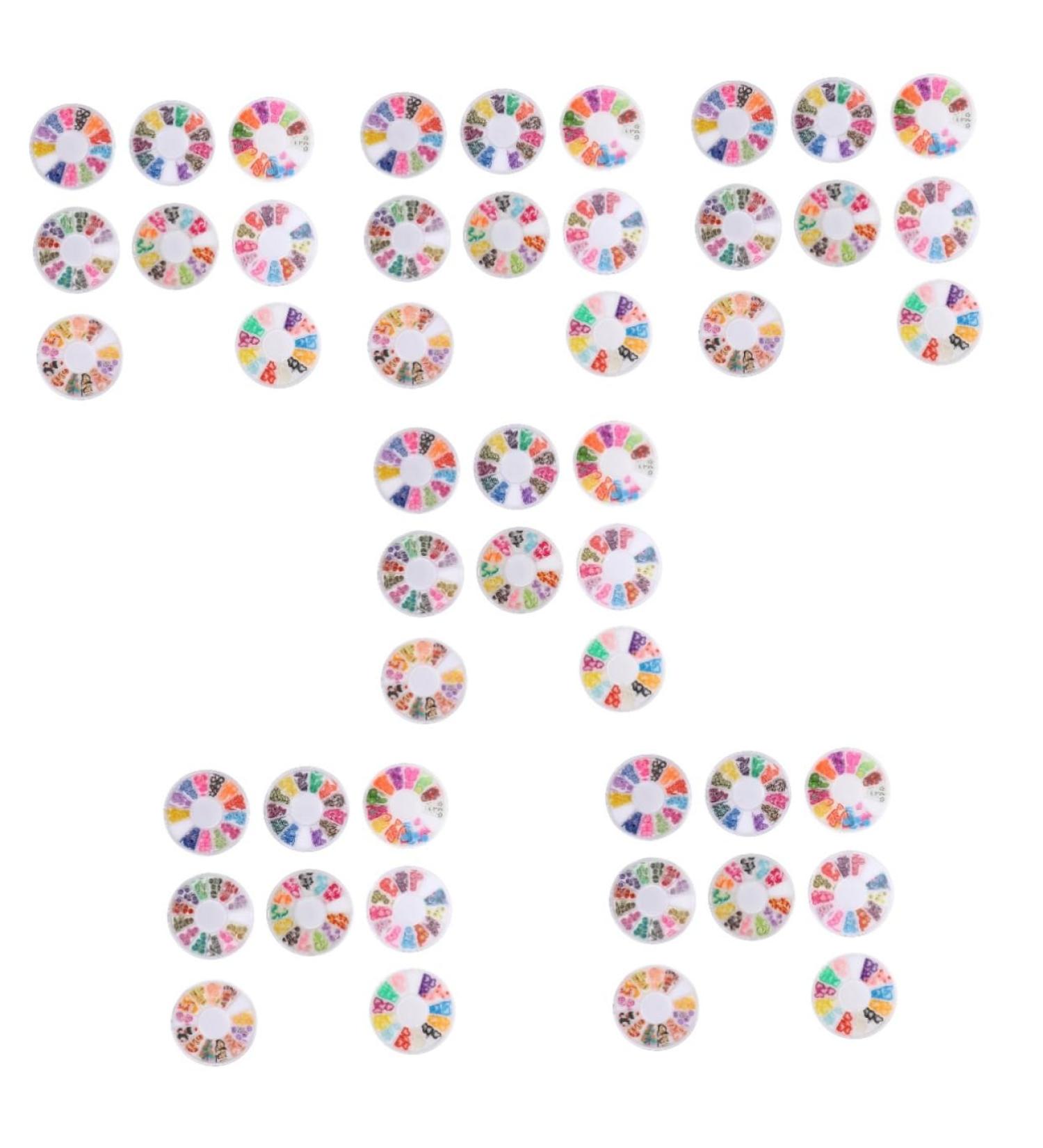 DOITOOL 48 Boxes Soft Pottery Nail Art Decoration Diy Nail Embellishments Hair Bow Resin Nail Decorations Polymer Fruit Slices Flower Clay Nail Accessories 3d Sticker Polymer Clay Filler - Buy Online on GoSupps.com