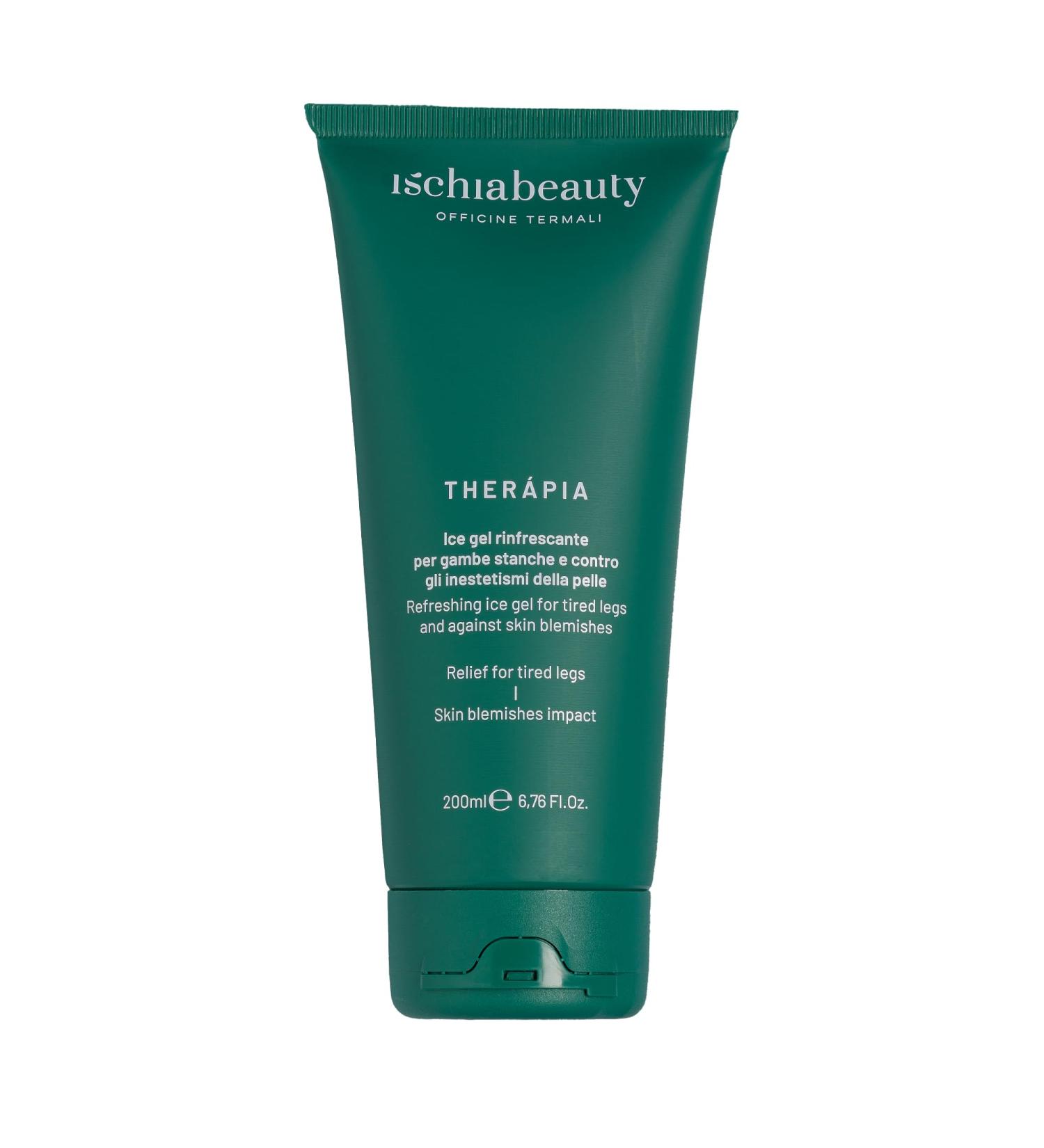  Ischia Beauty Icy Leg Gel | 250ml Refreshing Ice Gel | Provides relief and freshness to tired legs | Tones firms and fights cellulite and stretch marks | With thermal water from the island of Ischia - Buy Online on GoSupps.com