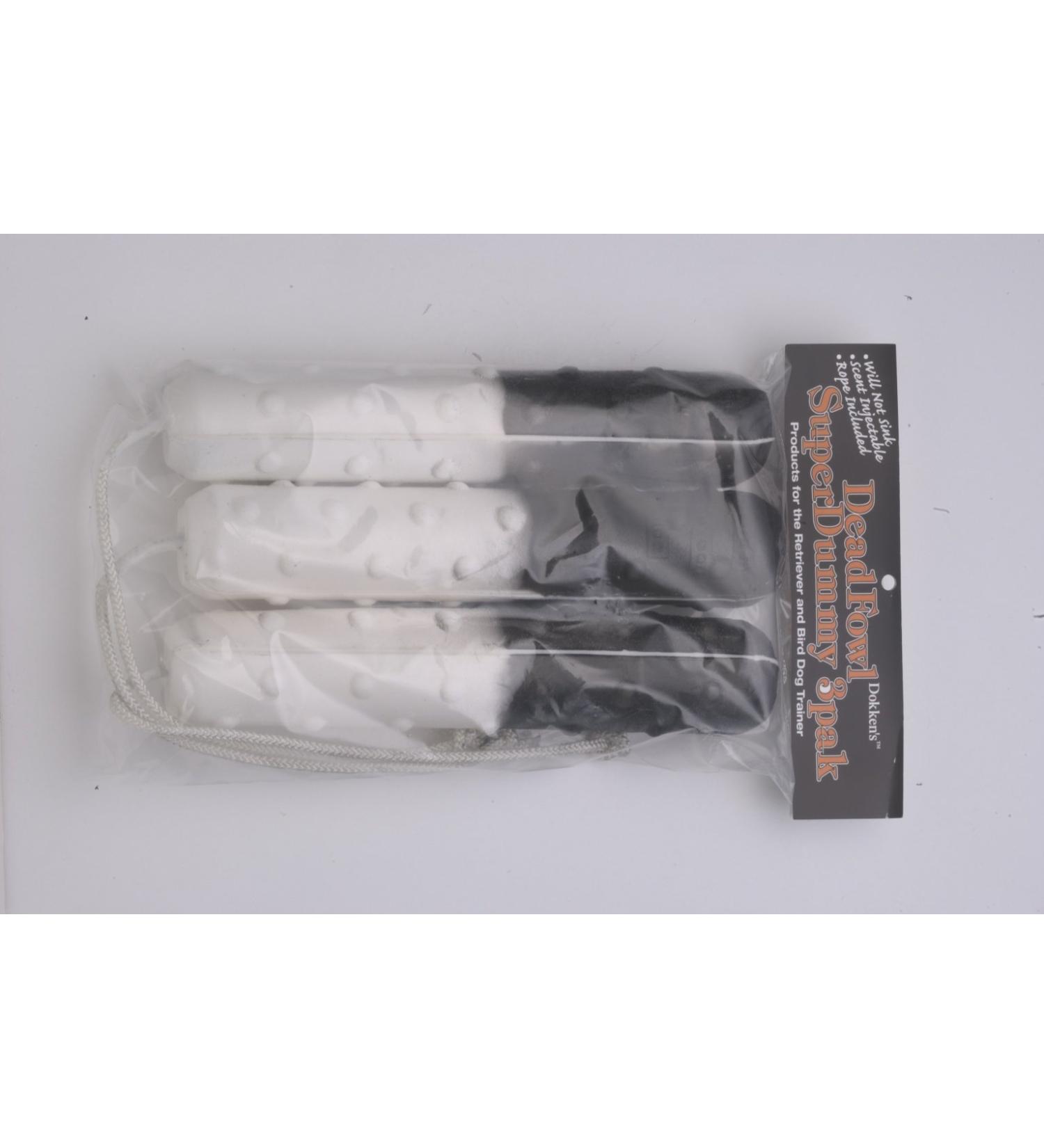 B&W Super Dummy 3pak | DDB3 | Hunting Dog Training New Dokken's DeadFowl