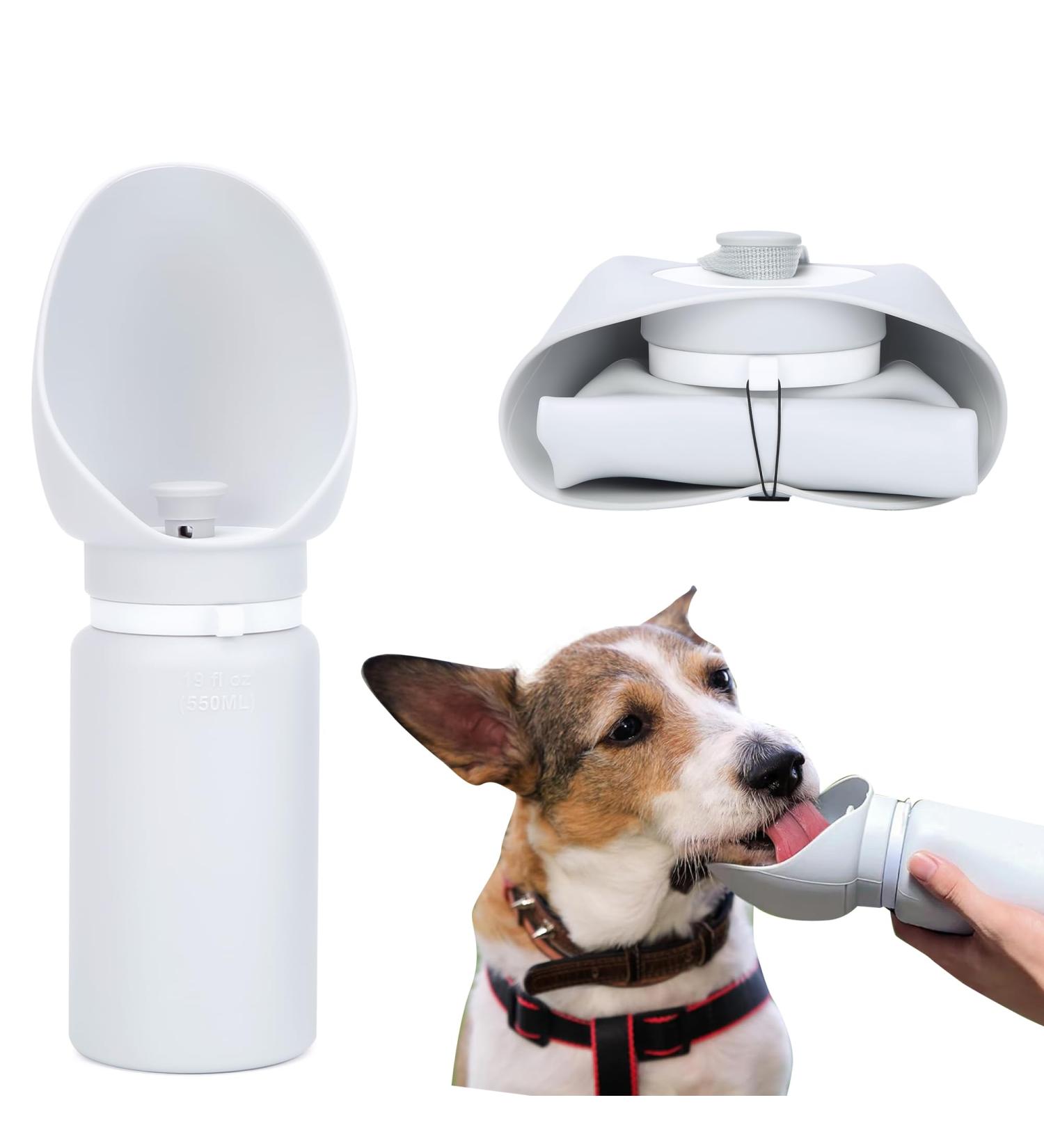 Silica Drinkable Dog Drinker | 550ml BPA-Free Water Bottle | Perfect for All Breeds | Ideal Gifts for Dog Owners - Buy Online on GoSupps.com
