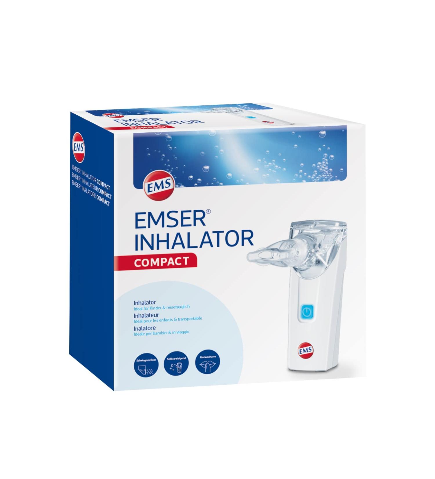 Emser Inhalator Compact - Portable & Easy-to-Use Inhalation Device for Children & Adults - Relief for Acute & Chronic Respiratory Diseases | International Shipping - Buy Online on GoSupps.com