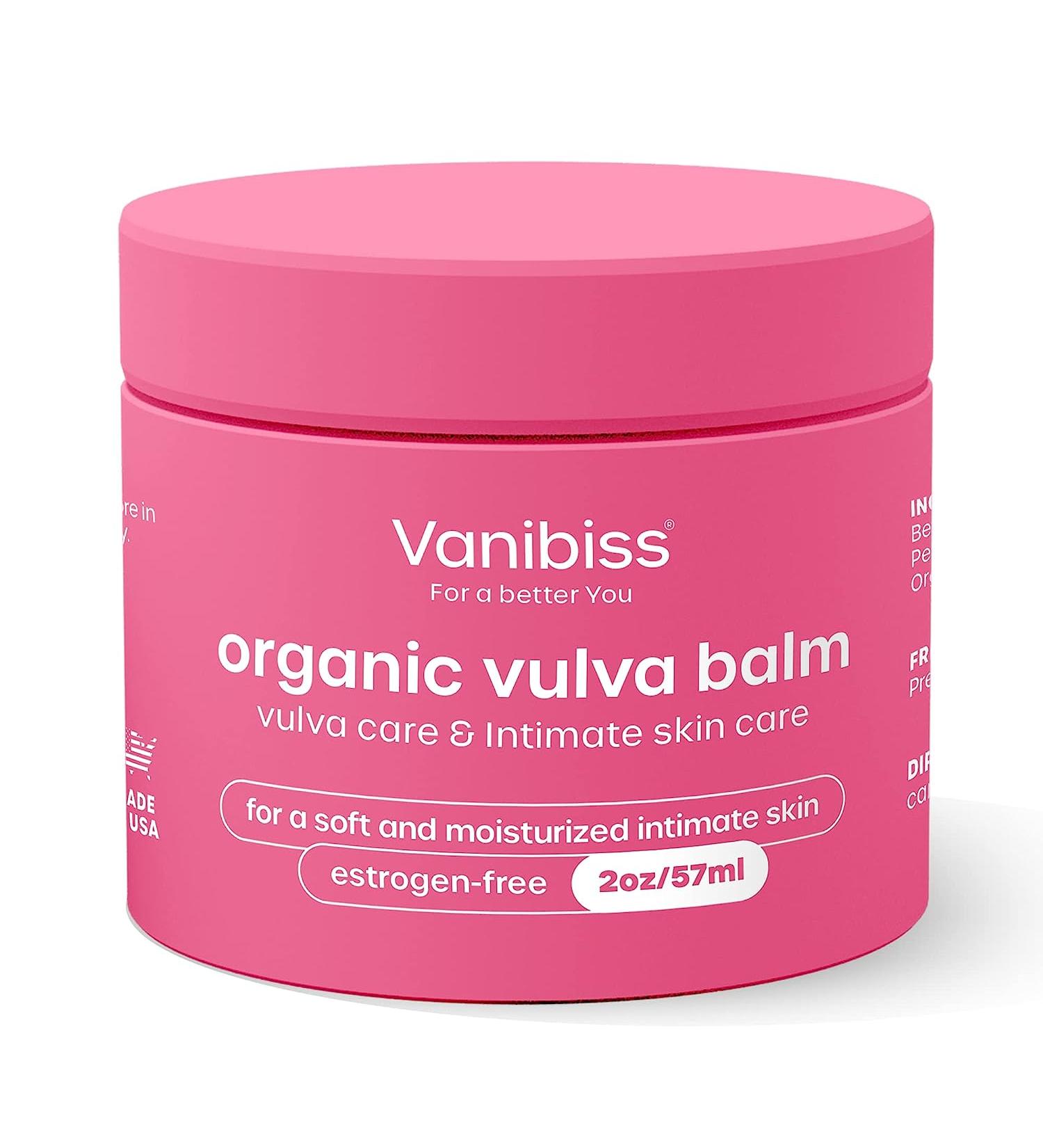 Vanibiss Organic Vulva Balm - Vaginal Moisturizer for Dryness & Irritation - pH Balance & Feminine Care Cream (2oz) - Buy Online on GoSupps.com