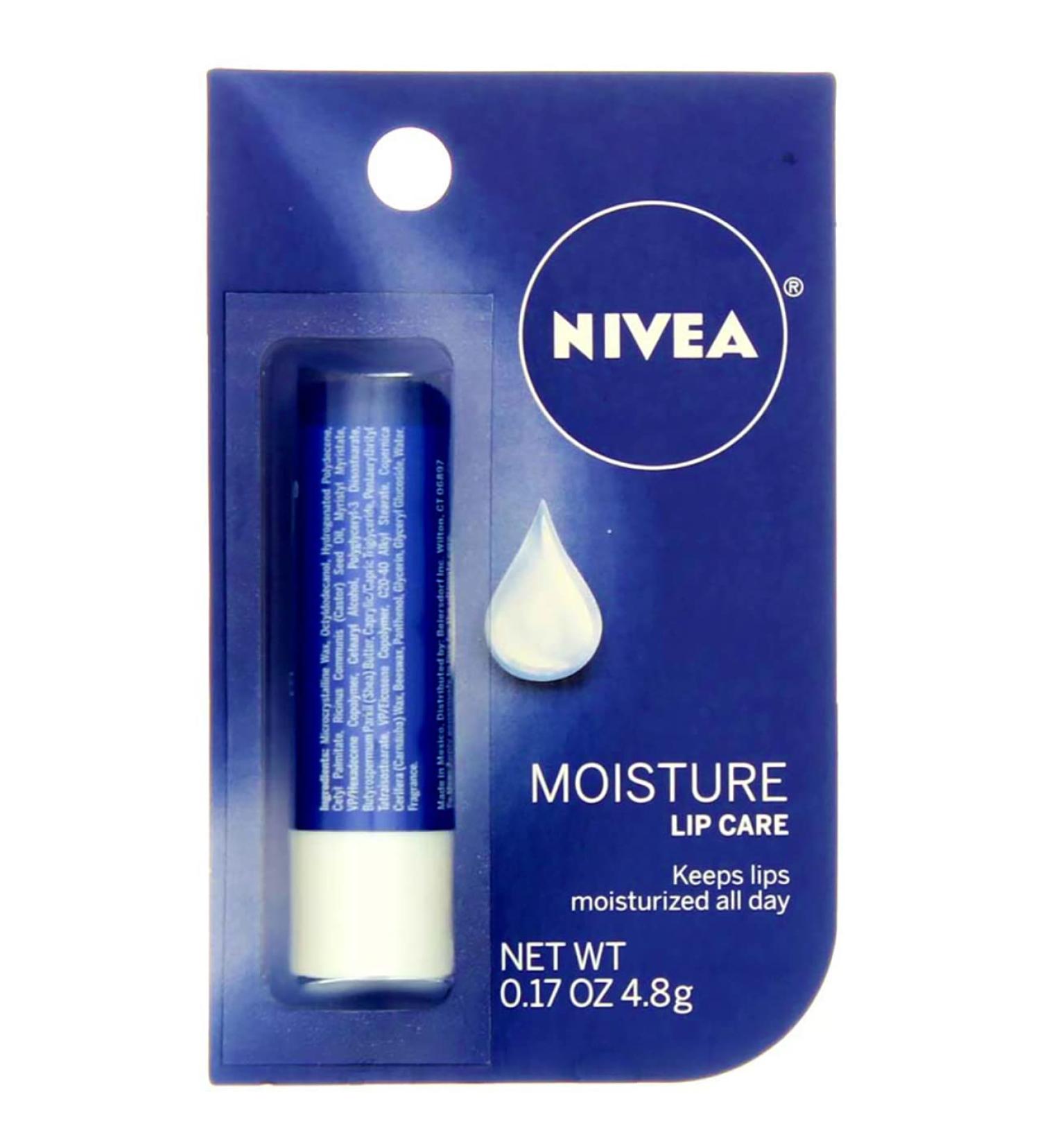 NIVEA A Kiss of Moisture Essential Lip Care 0.17 oz - Pack of 5 | Hydrating Lip Balm Set - Buy Online on GoSupps.com