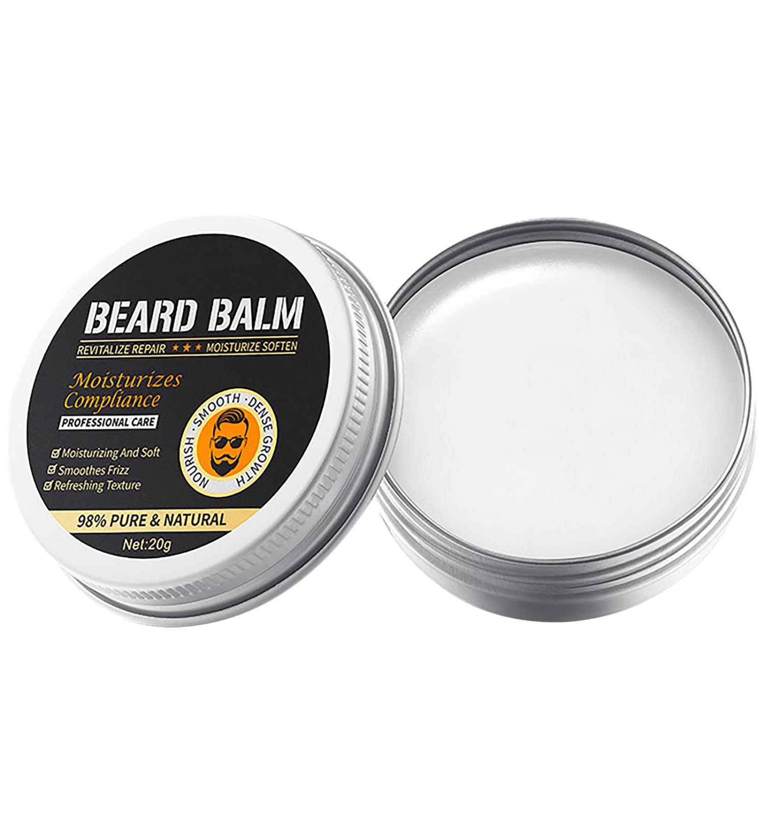 Glanzend Beard balm for men beard wax 20 g beard balm for beard styling from 3day beard to full beard strong hold light shine beard balm smoothes shapes and cares for rough hair - Buy Online on GoSupps.com