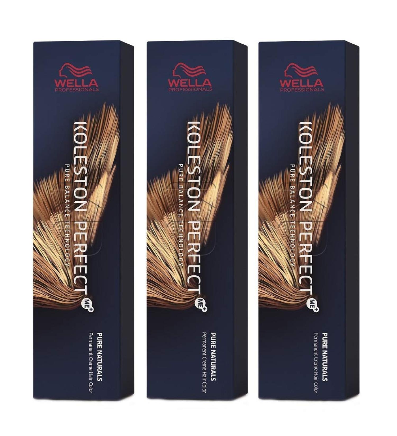 3x Wella Koleston Perfect ME+ 66/44 Dark Blonde Intensive Red Intensive 60 ml