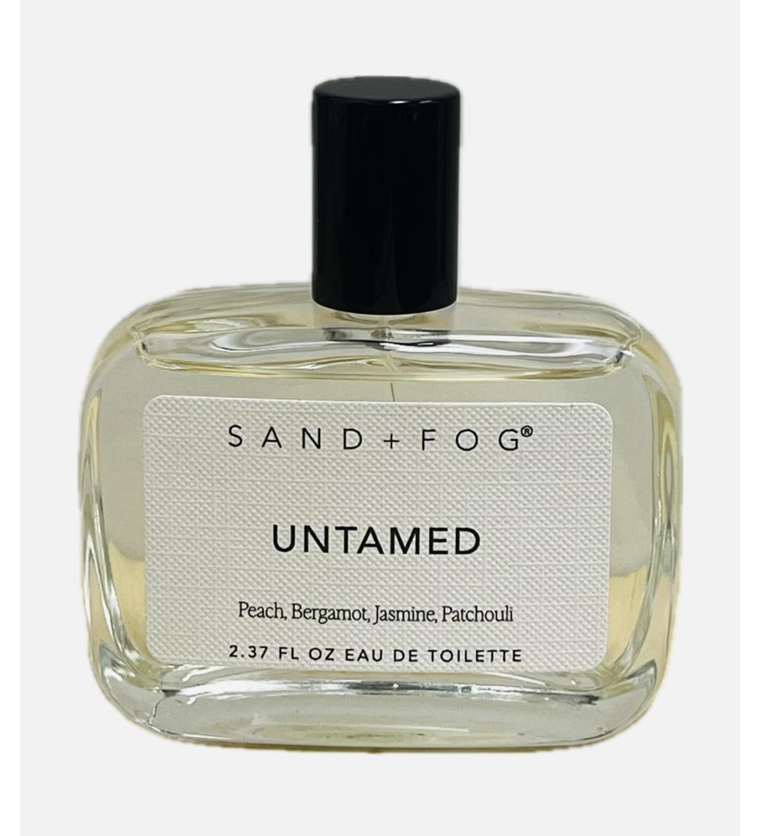 Sand and Fog UNTAMED Eau De Toilette Spray 3.37 fl oz peach bergamot Jasmine and Patchouli unboxed