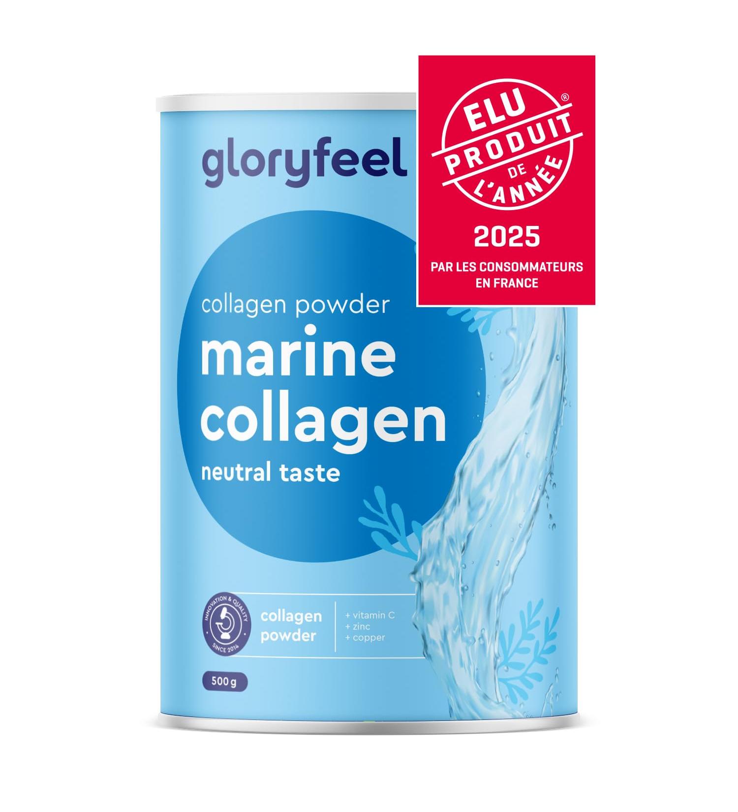 Patented Marine Collagen Powder 500g Pure Hydrolyzed Collagen Peptides Type 1 With Vitamin C Copper & Zinc For Skin Joints & Hair* Neutral Taste No Additives - Buy Online on GoSupps.com