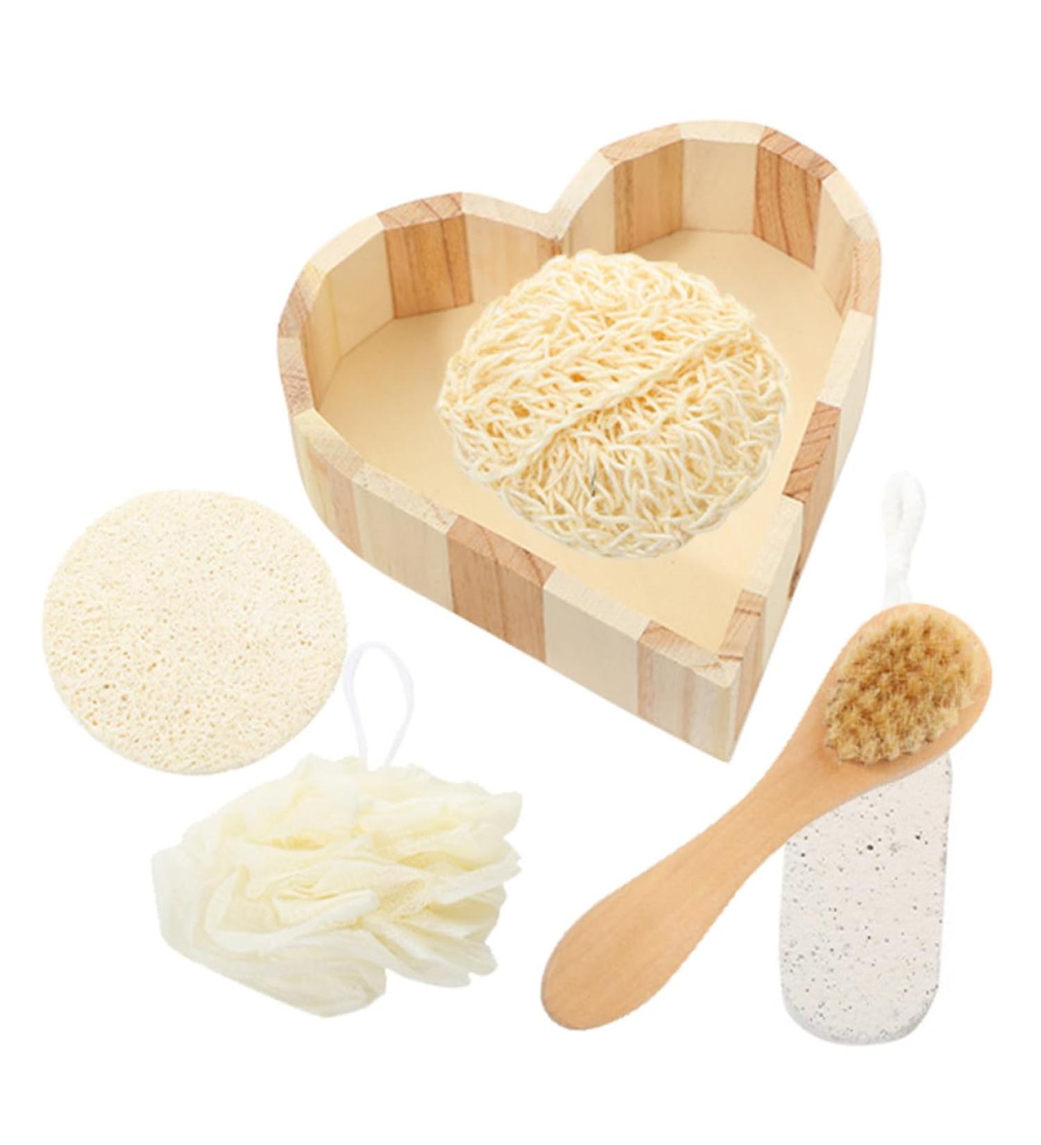 Gatuida 1 Set Body Exfoliating Tool Body Wash Sponge Body Cleaning Tool Foot File Bathing Gloves Shower Sponge Bathing Scrubber Foot Cleaning Products Pumice Stone Rope Skin Care - Buy Online on GoSupps.com